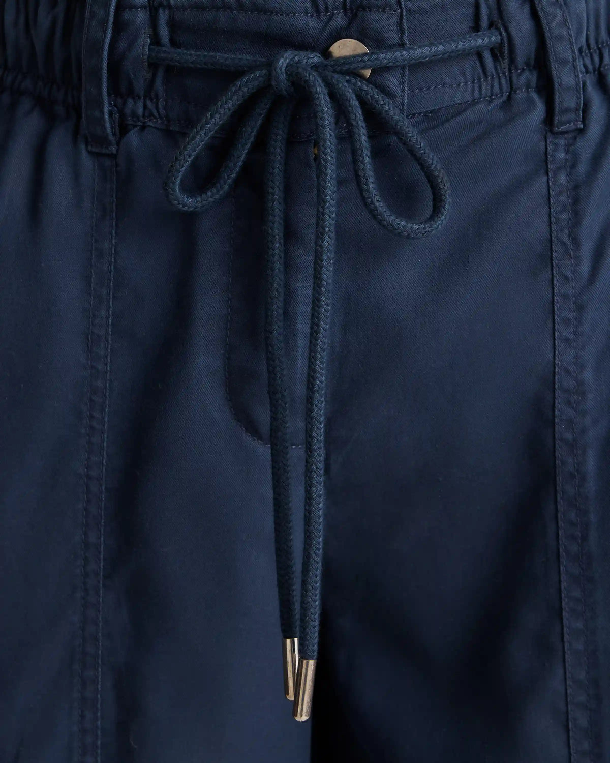 Vintage Wash Tencel Drawstring Cargo Pants