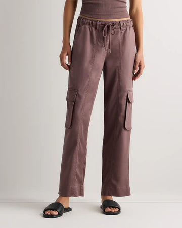 Vintage Wash Tencel Drawstring Cargo Pants