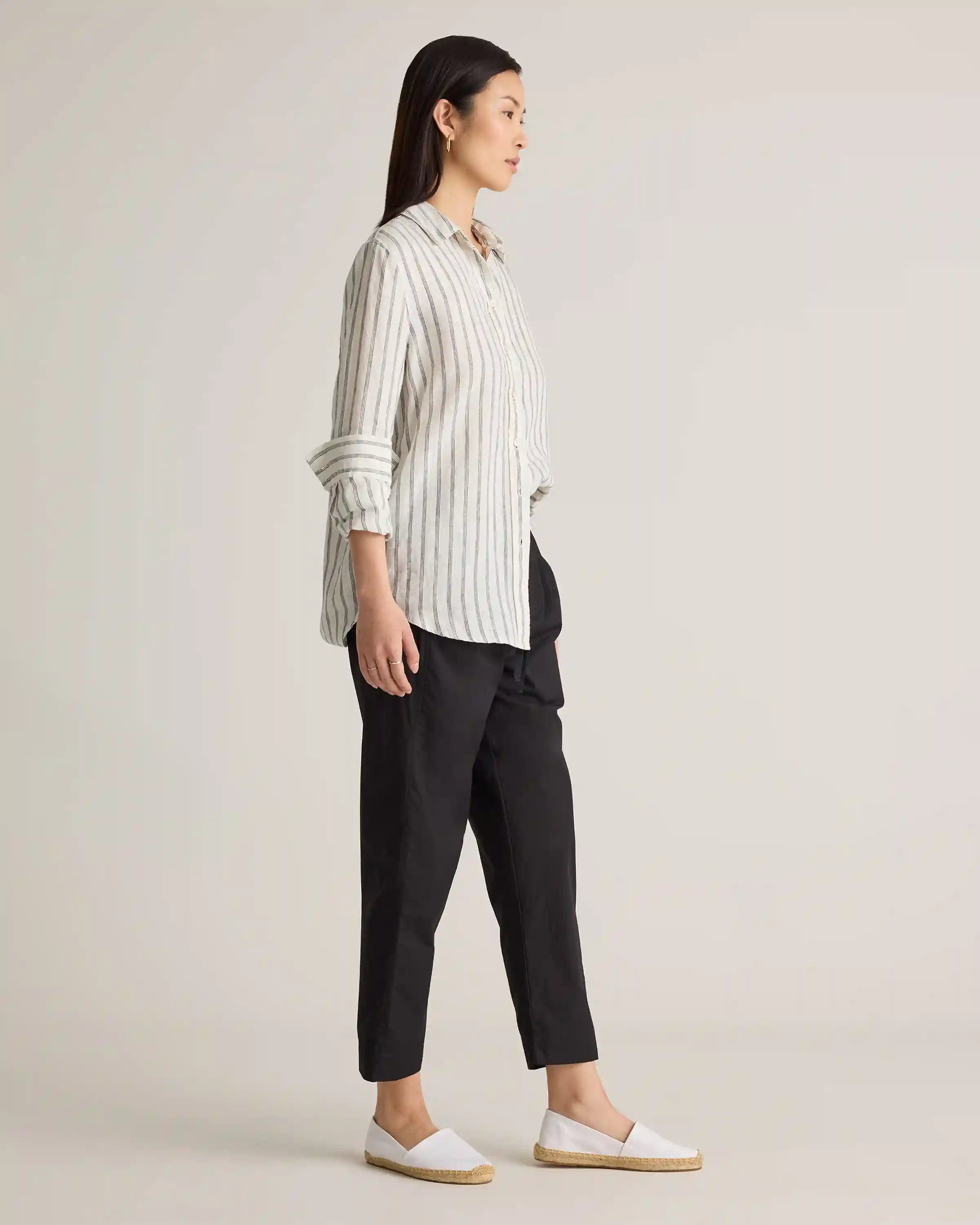 100% Organic Cotton Poplin Pull-On Pants