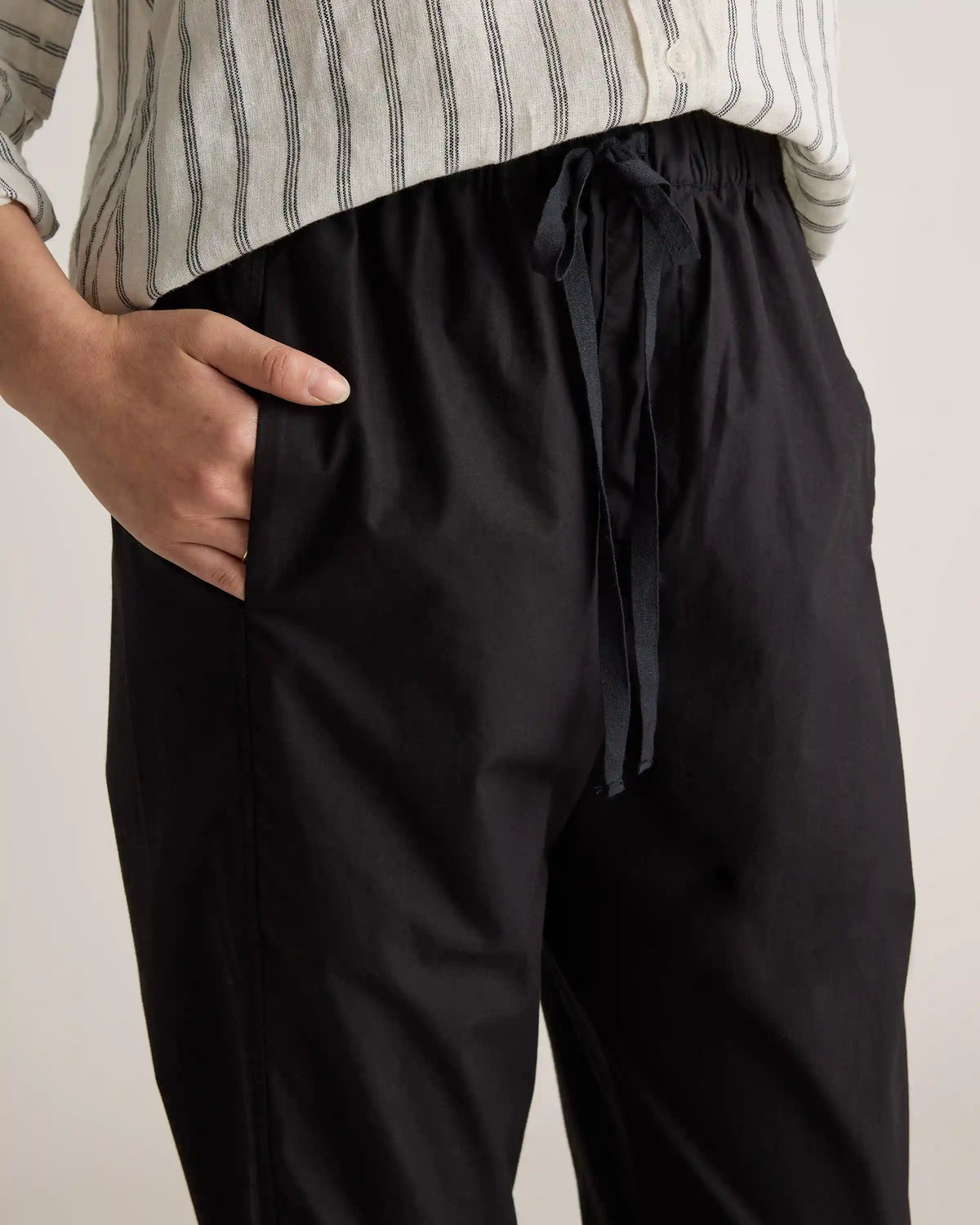 100% Organic Cotton Poplin Pull-On Pants