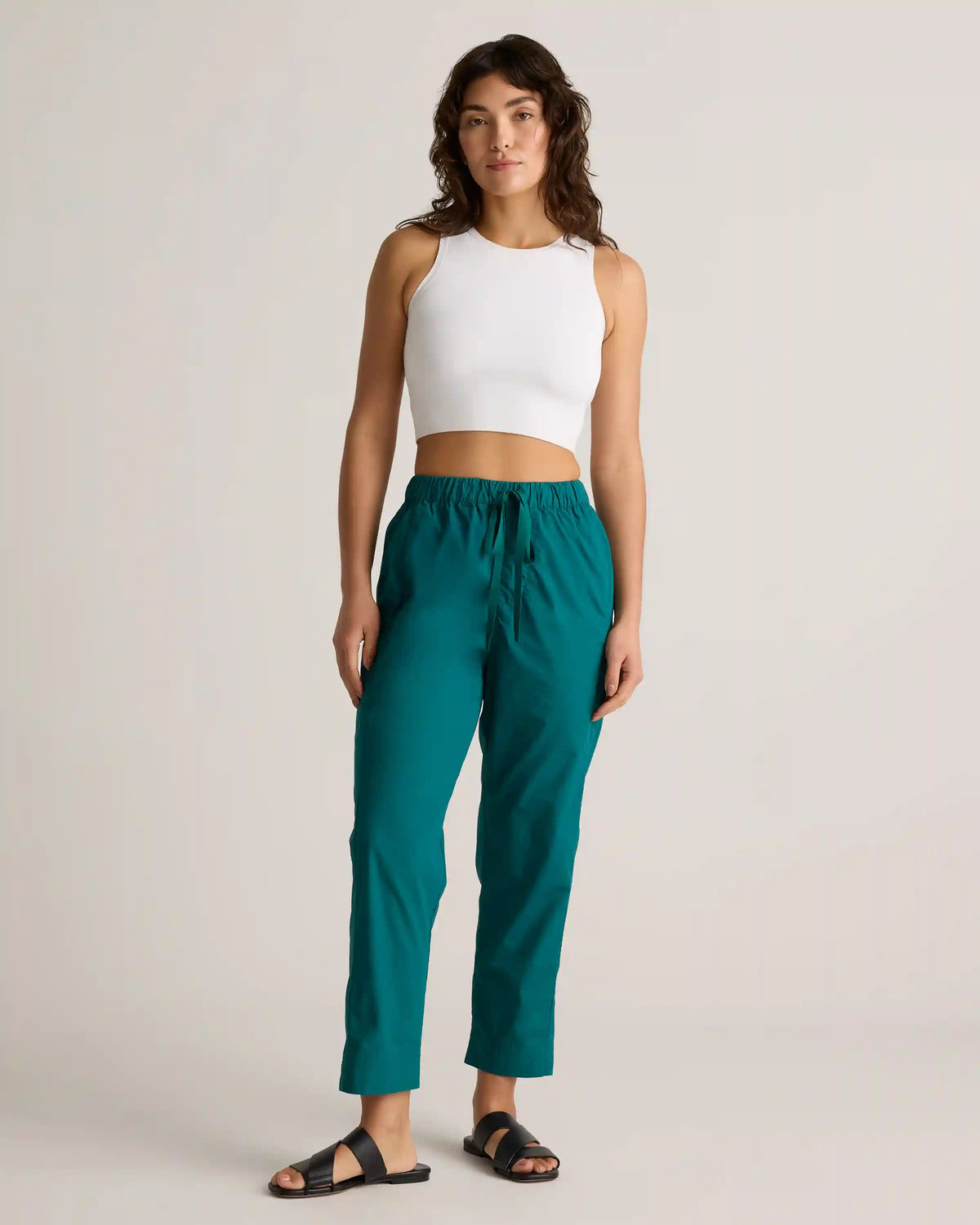 100% Organic Cotton Poplin Pull-On Pants
