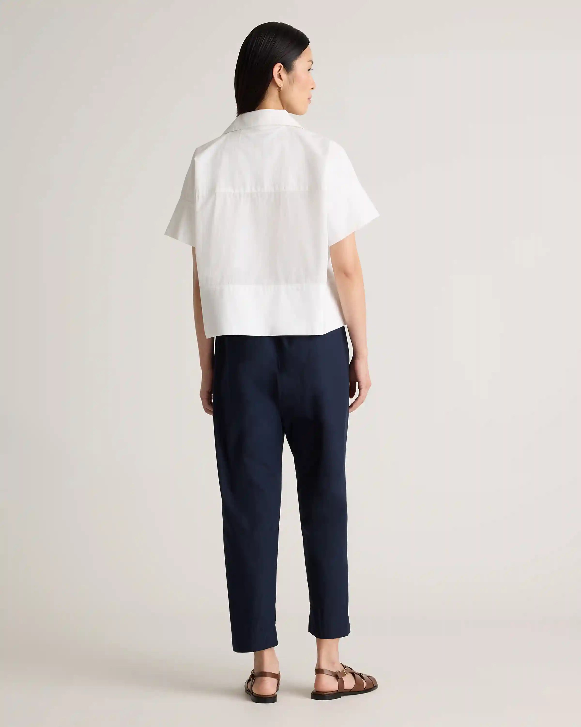 100% Organic Cotton Poplin Pull-On Pants