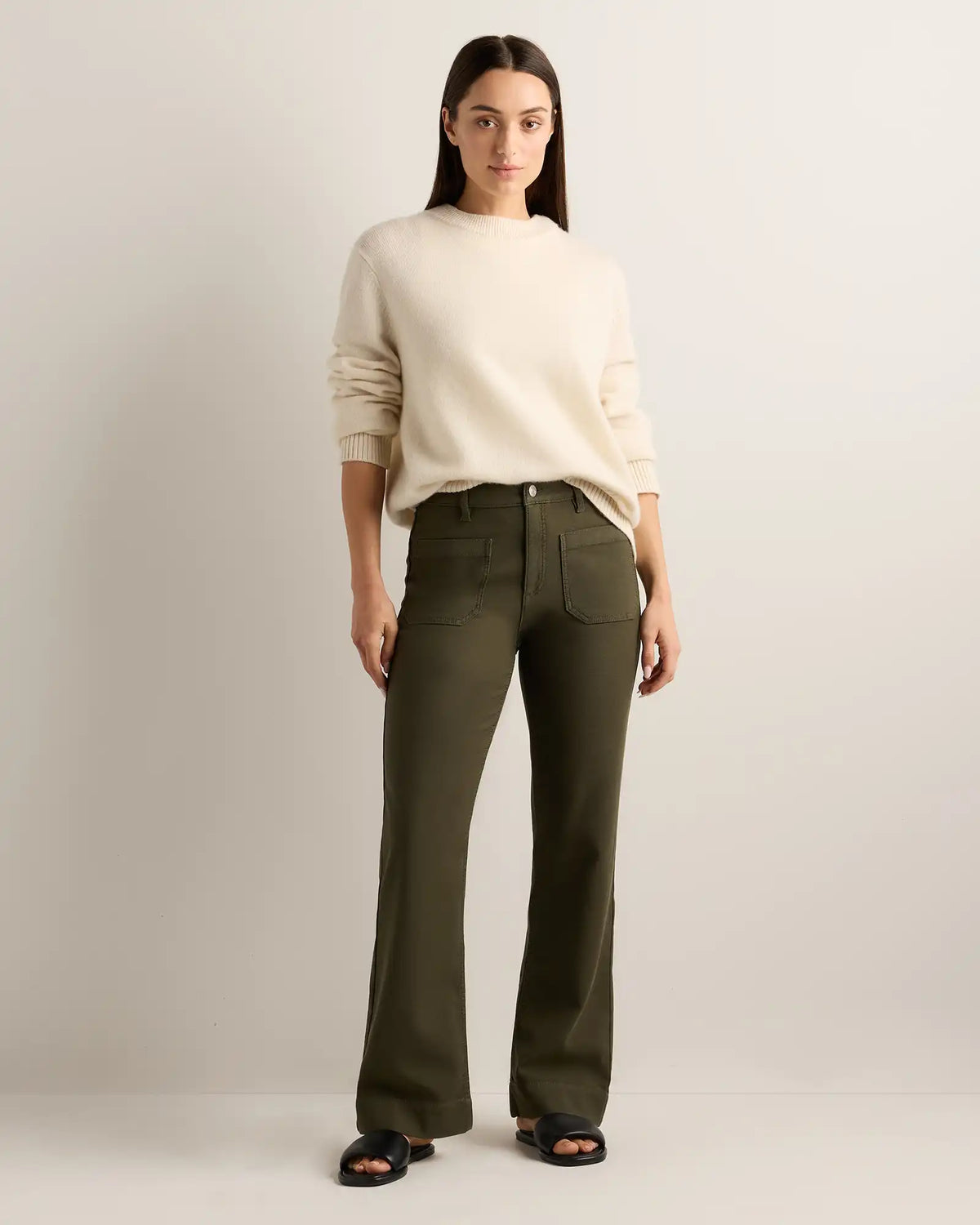 French Terry Wide Leg Pants