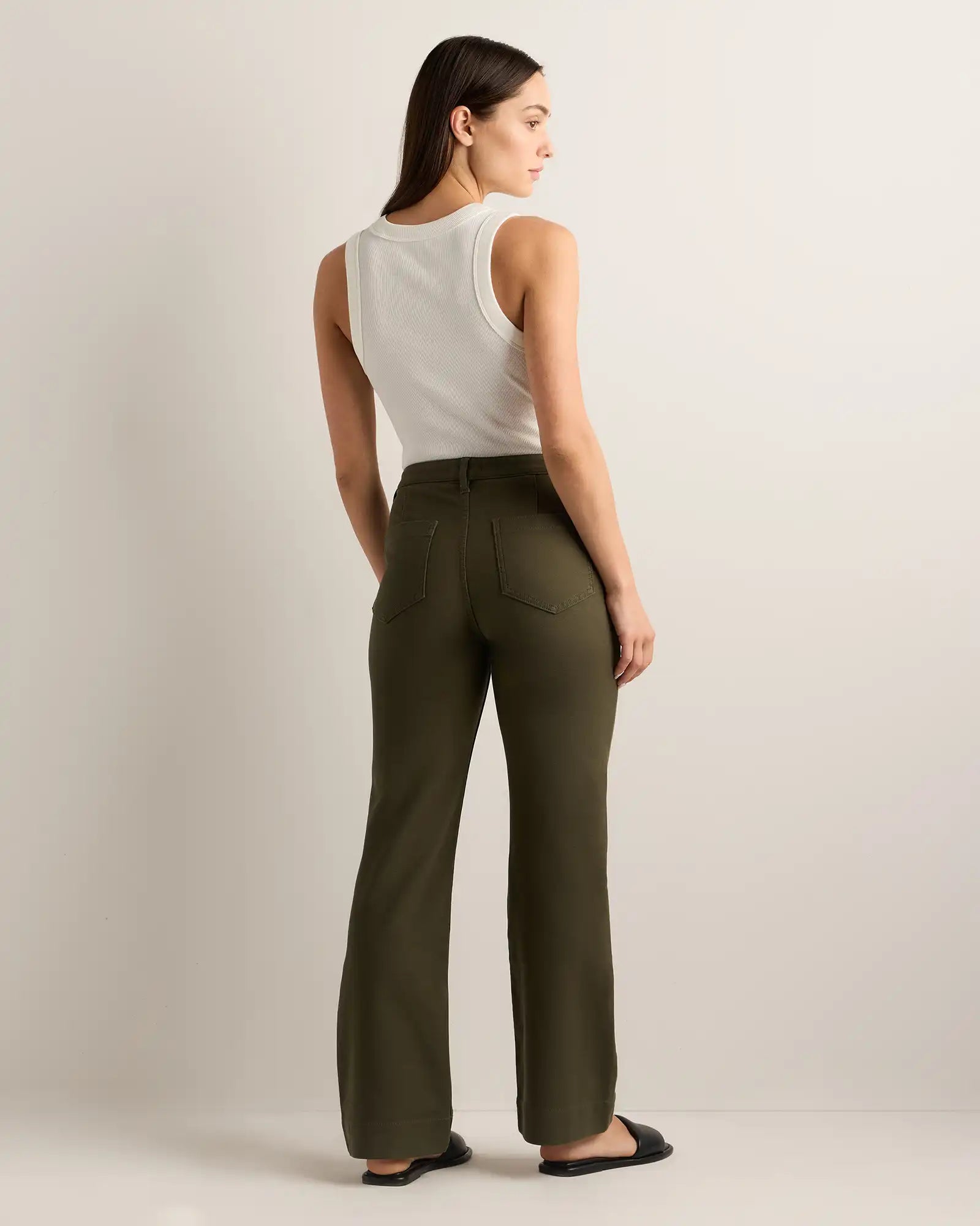 French Terry Wide Leg Pants