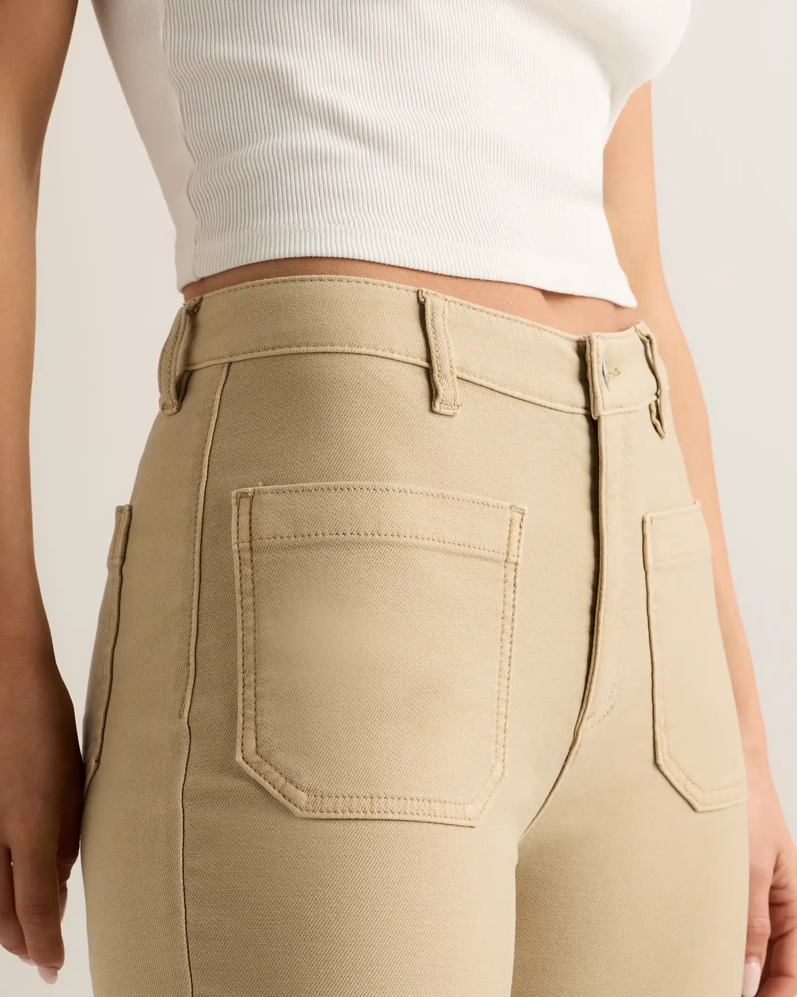 French Terry Wide Leg Pants