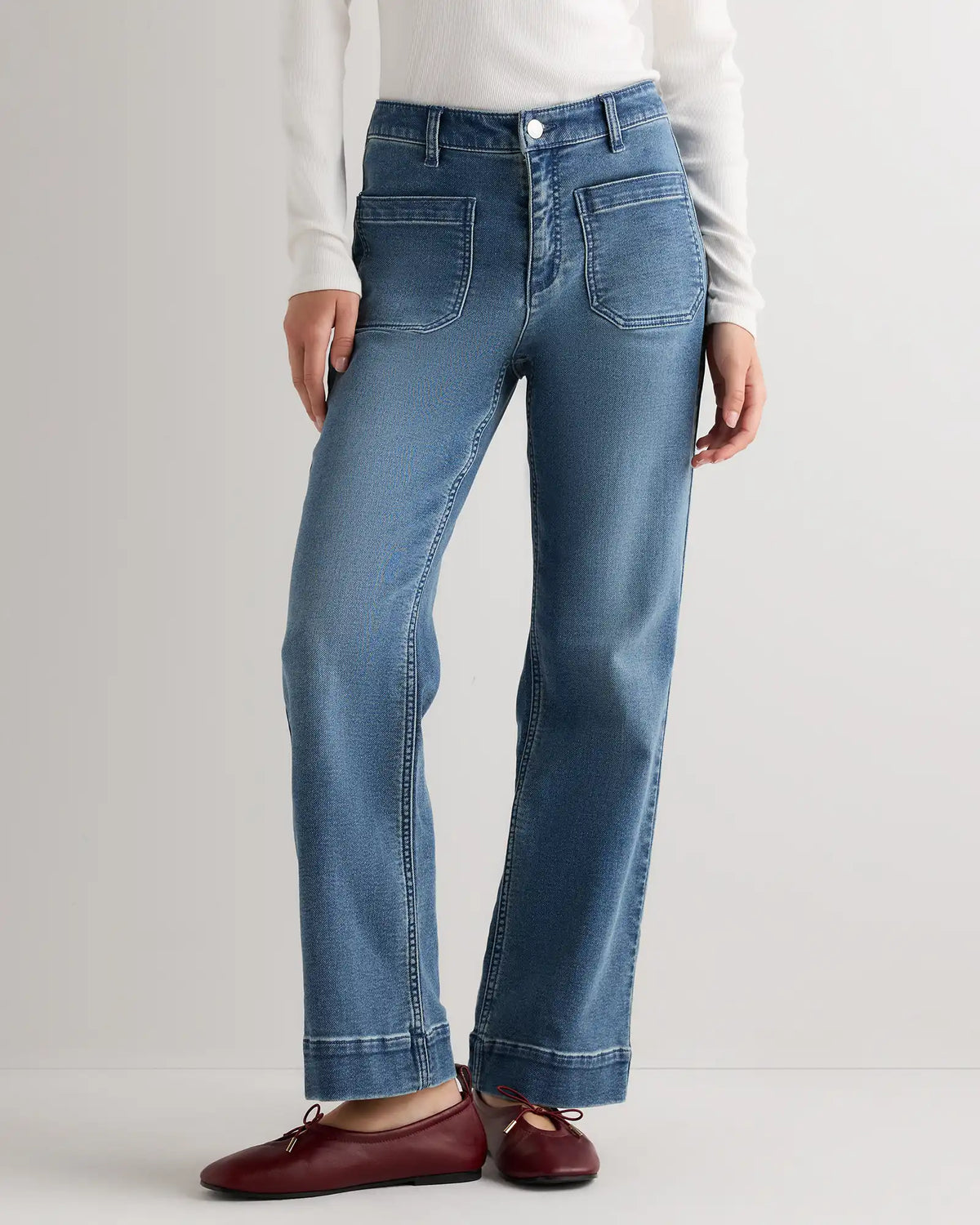 French Terry Wide Leg Pants