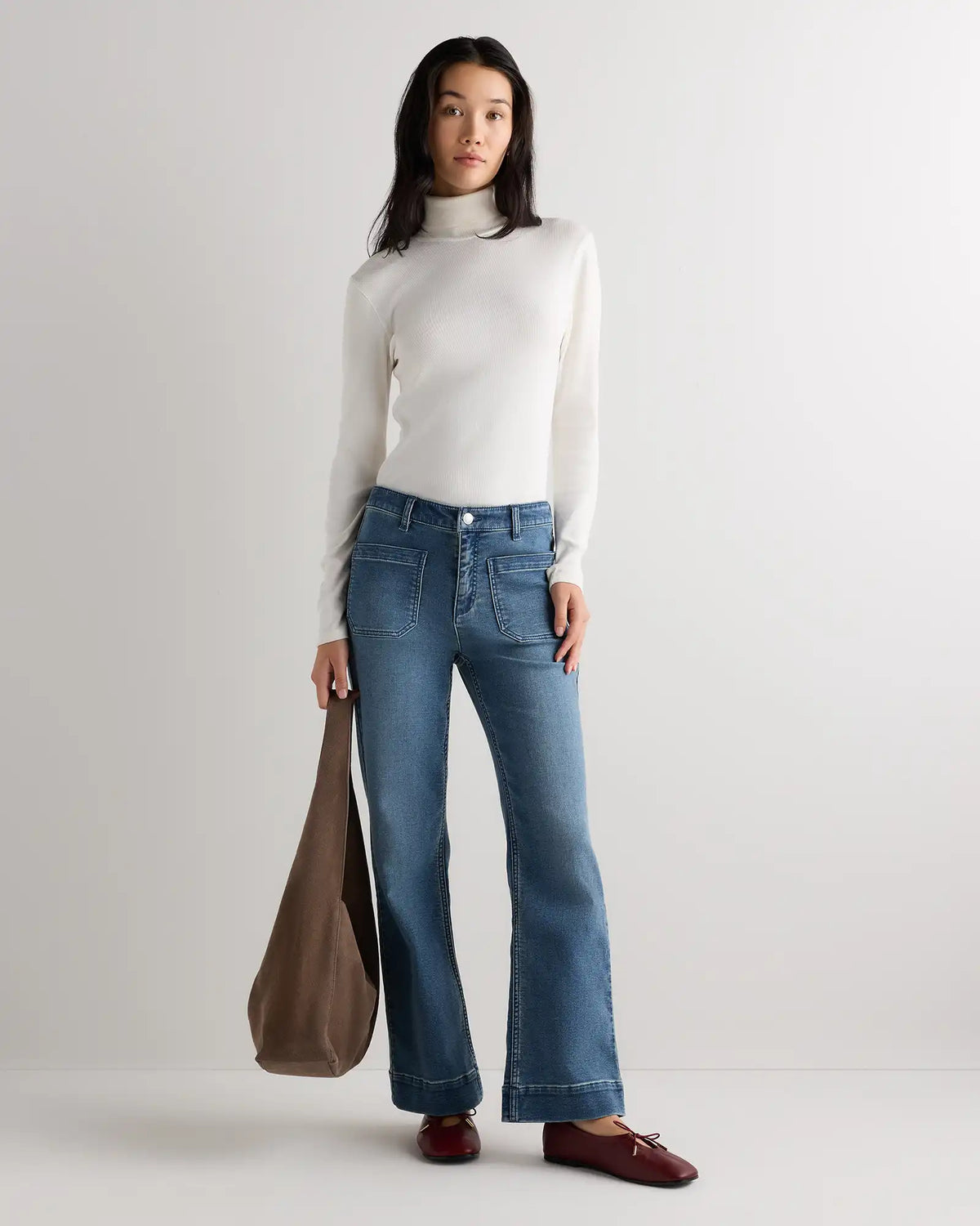 French Terry Wide Leg Pants