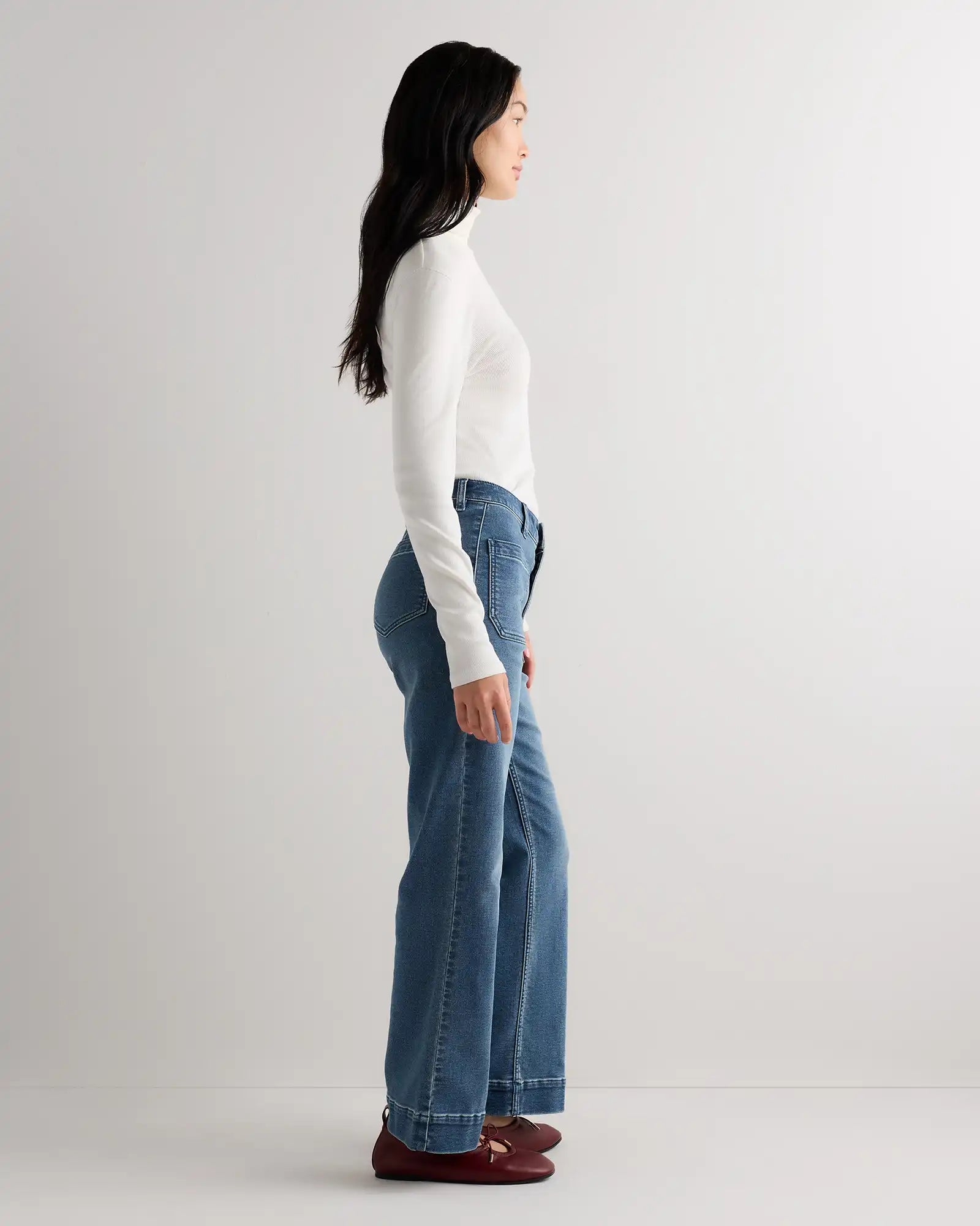 French Terry Wide Leg Pants