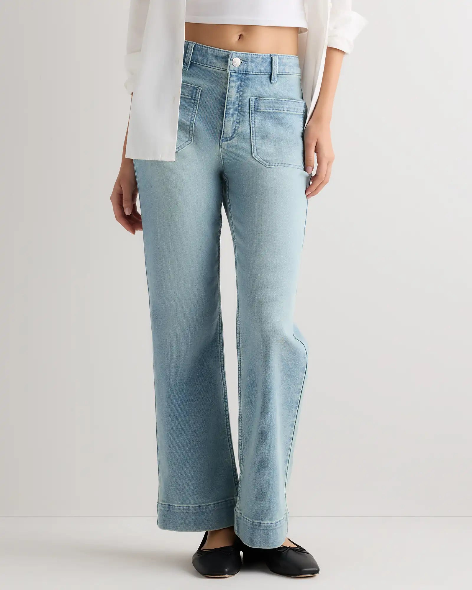 French Terry Wide Leg Pants