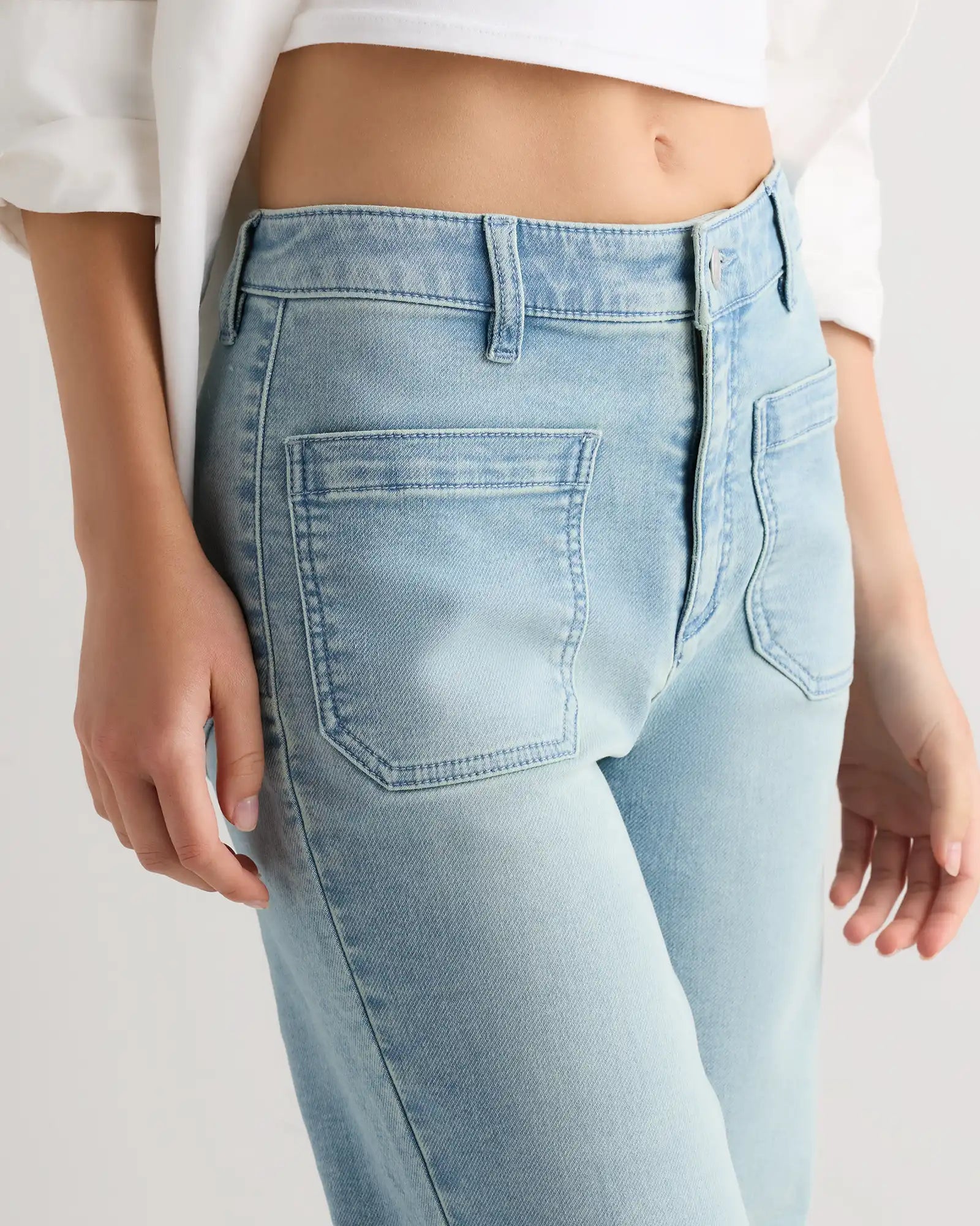 French Terry Wide Leg Pants