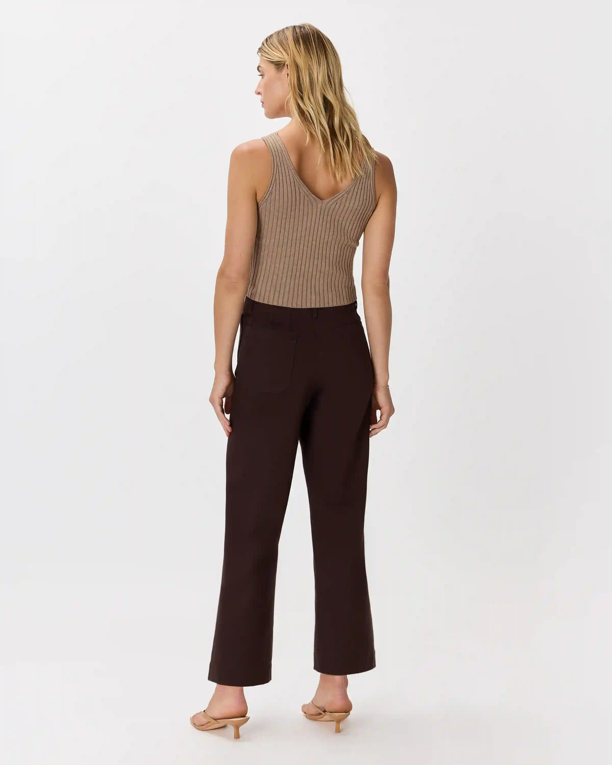 Ultra-Stretch Ponte Cropped Wide Leg Pants