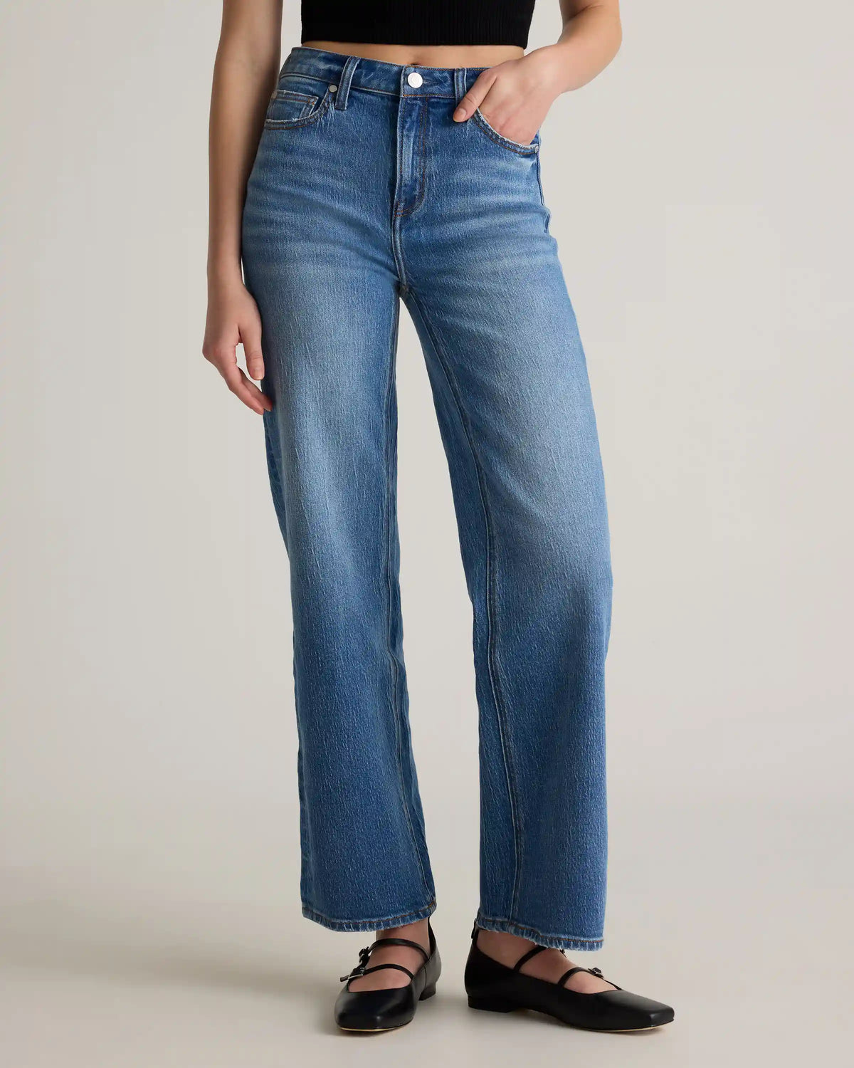 Bella Stretch Relaxed Straight Jeans