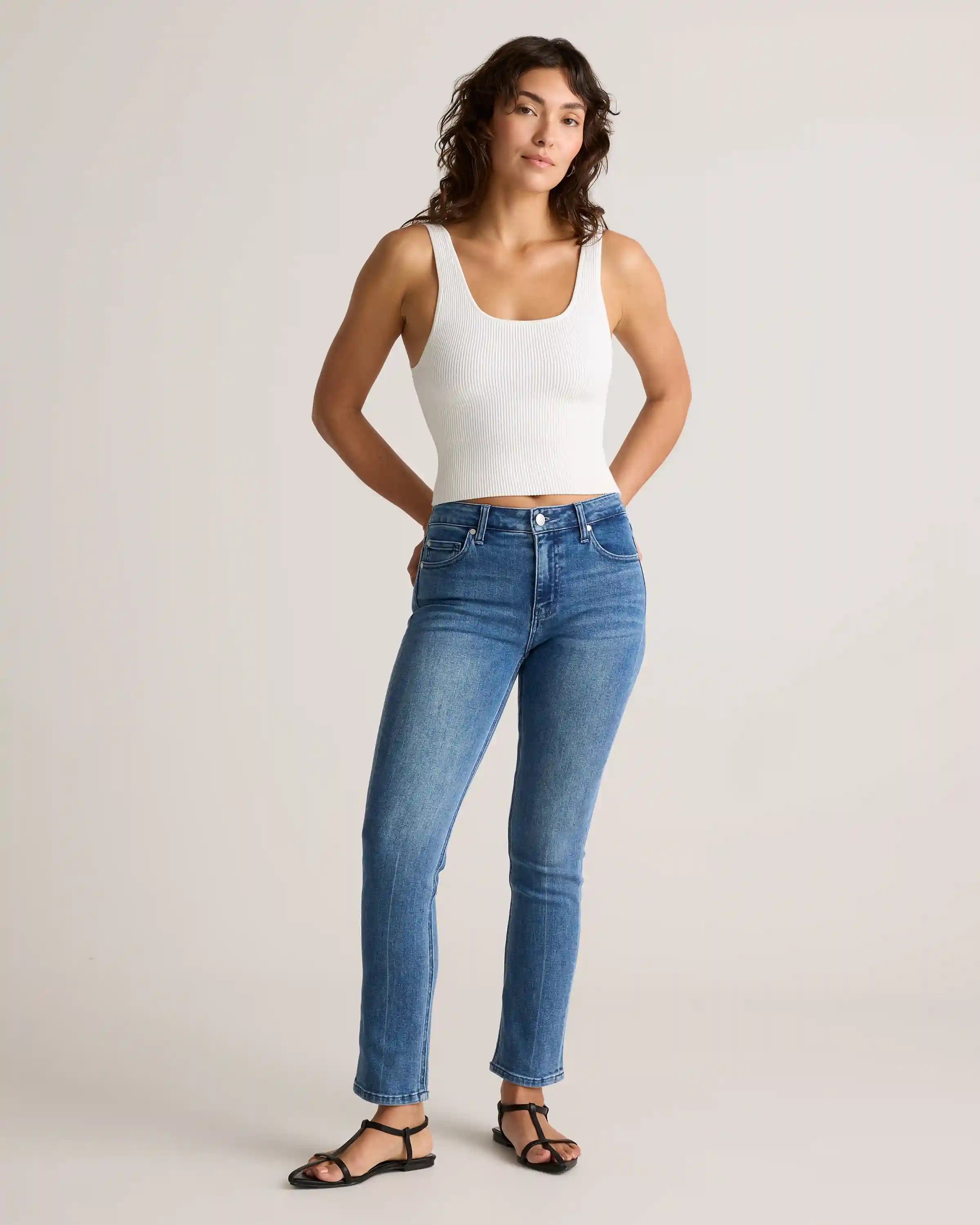 Luna Stretch Slim Straight Jeans