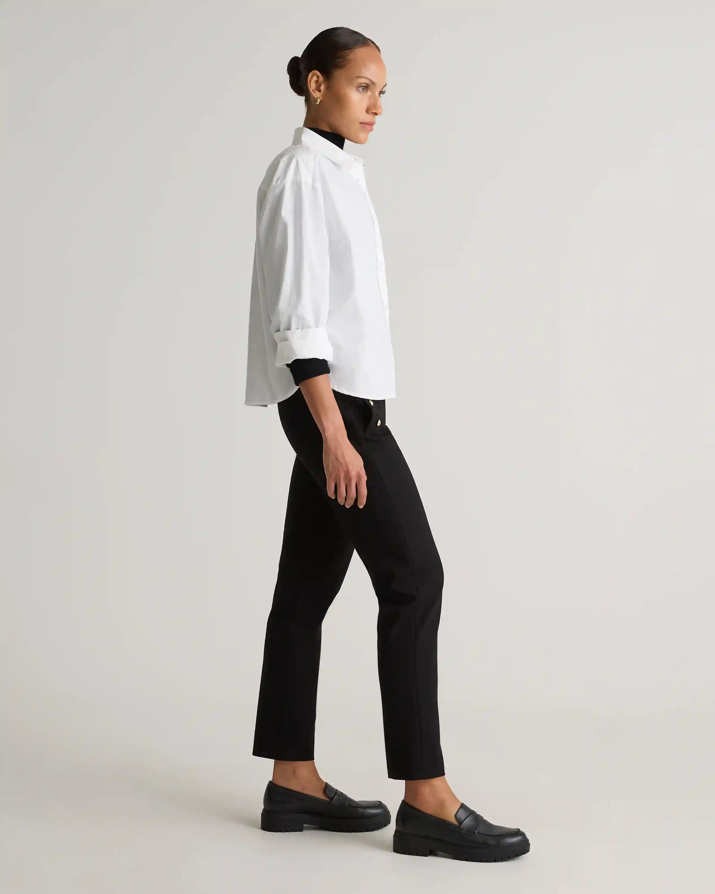 Ultra-Stretch Ponte Straight Leg Mariner Pants