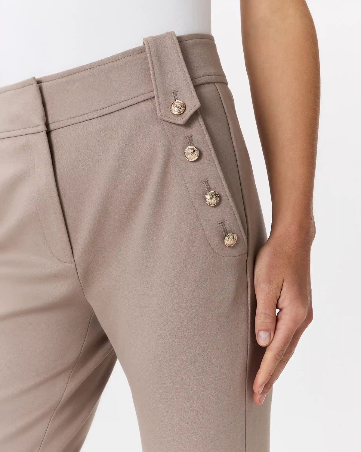 Ultra-Stretch Ponte Straight Leg Mariner Pants