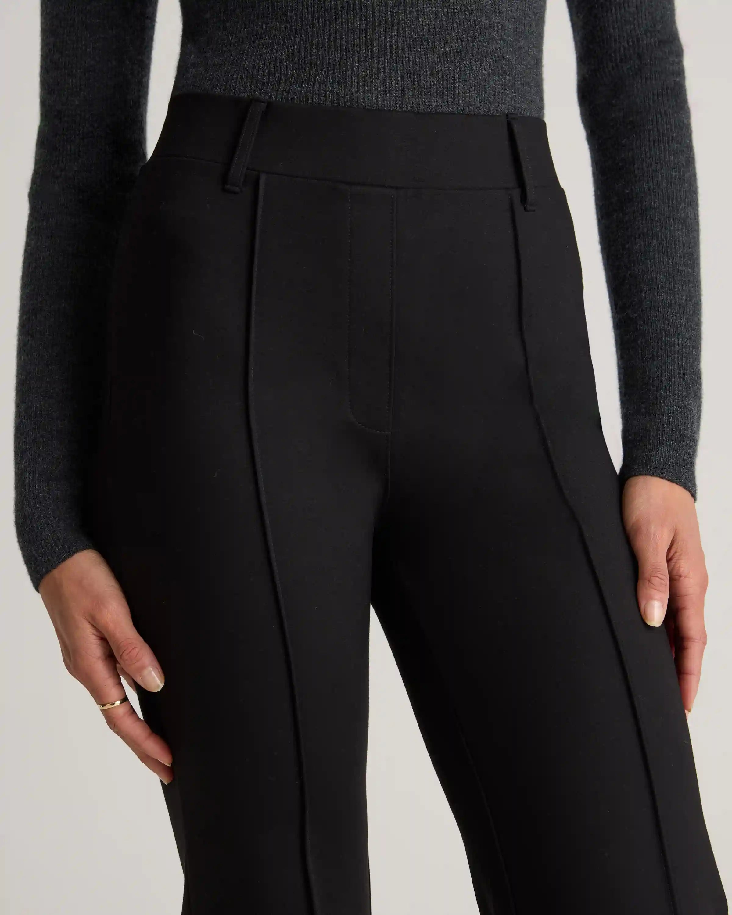Ultra-Stretch Ponte Flare Leg Pants