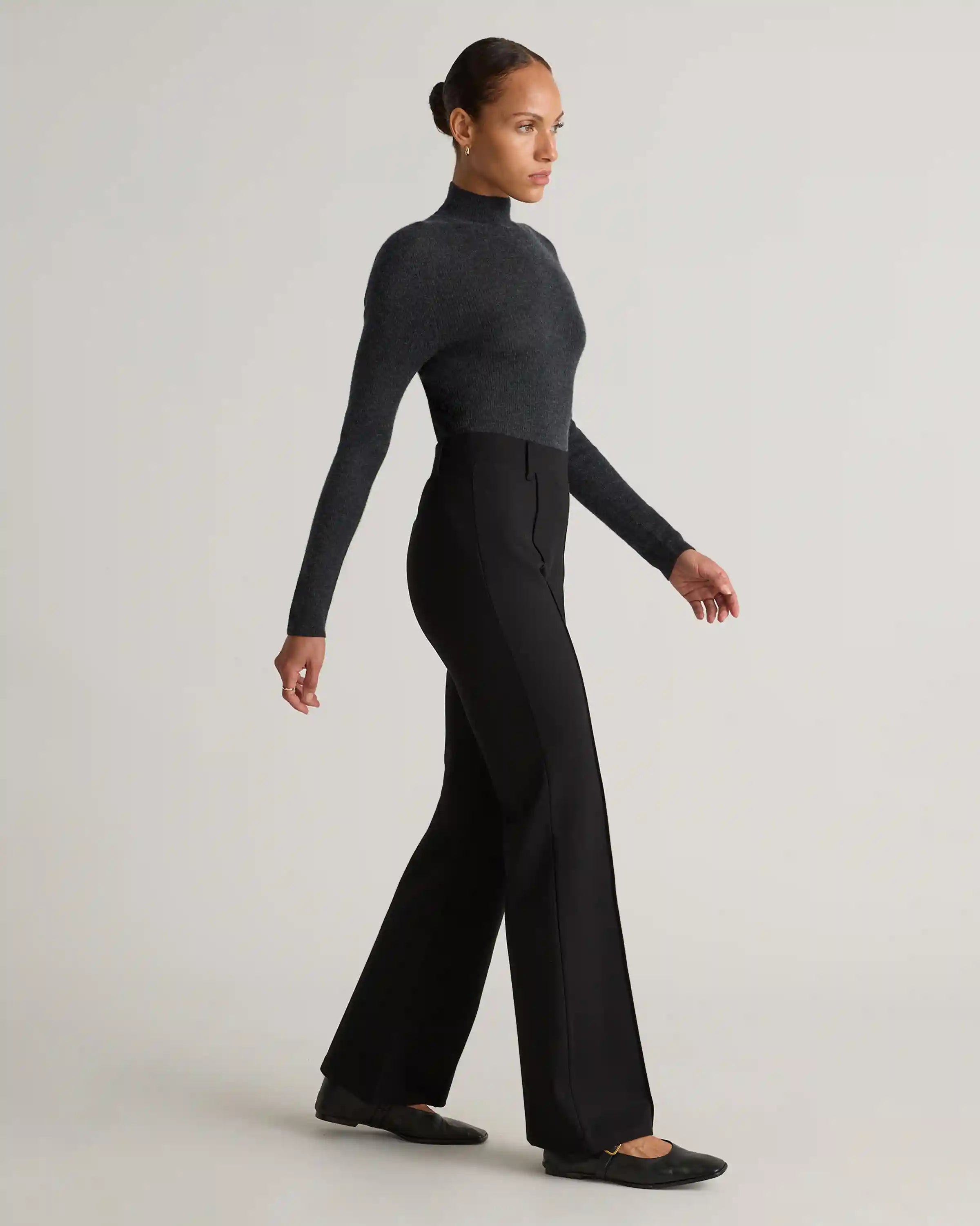Ultra-Stretch Ponte Flare Leg Pants
