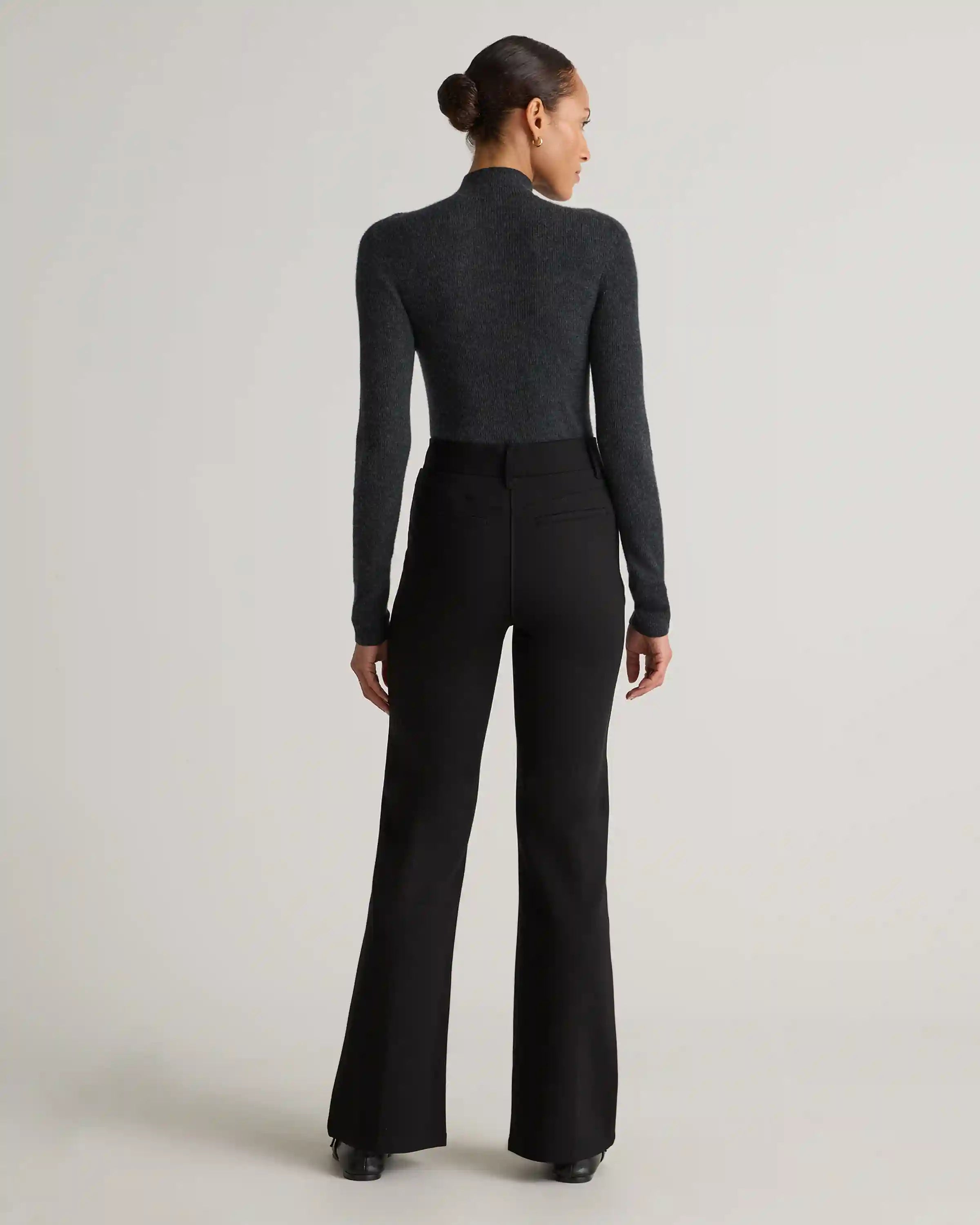 Ultra-Stretch Ponte Flare Leg Pants