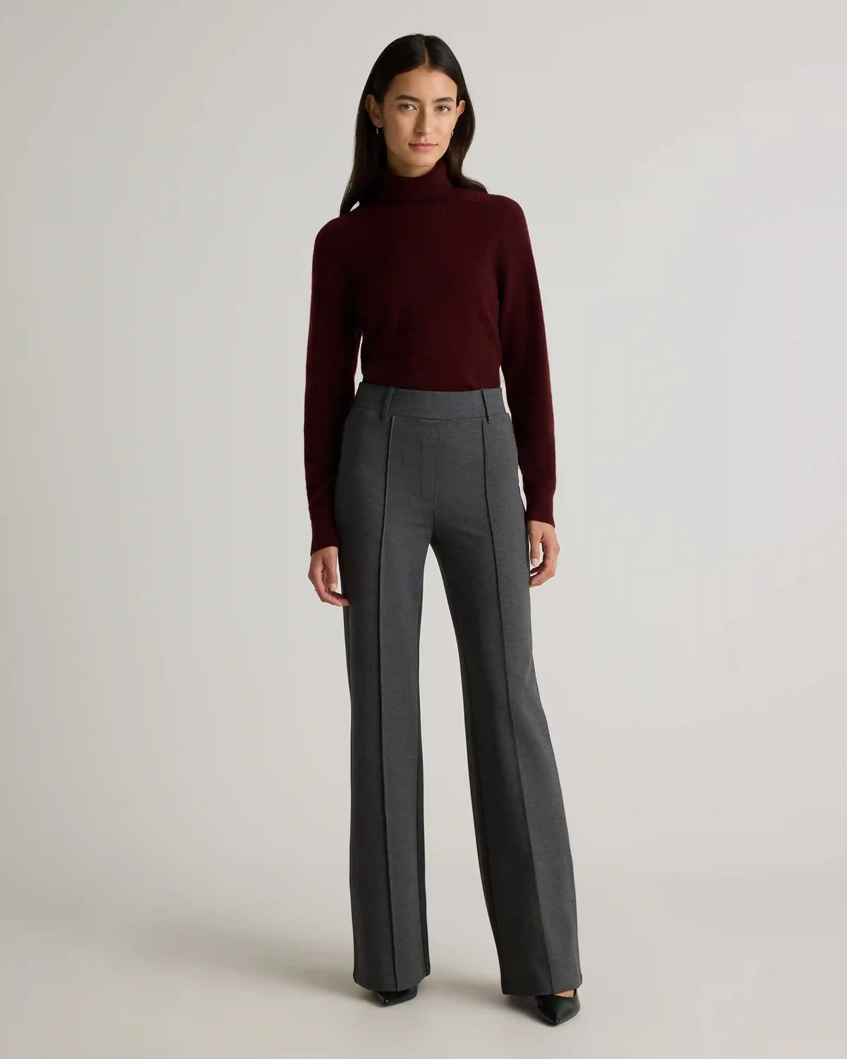 Ultra-Stretch Ponte Flare Leg Pants