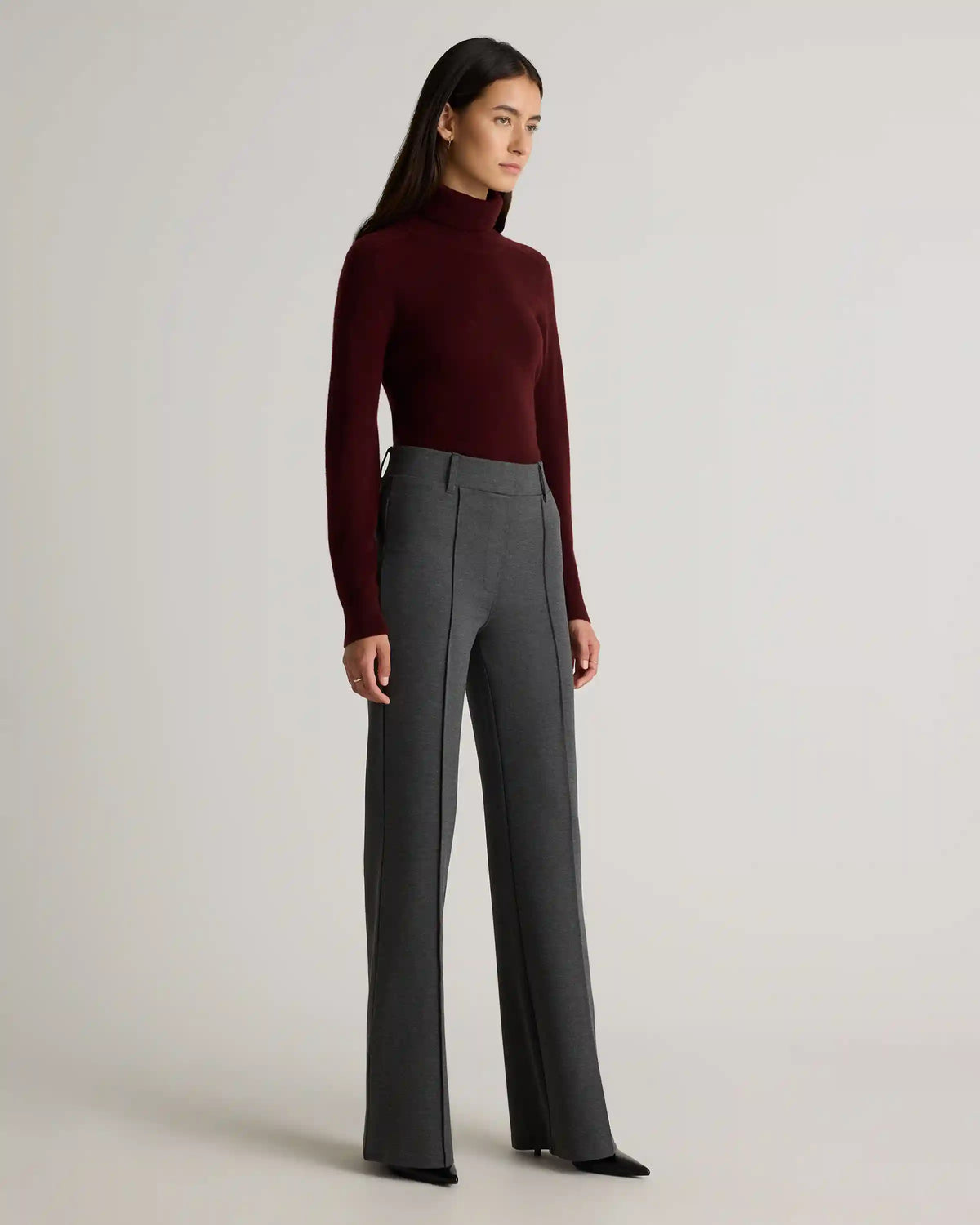 Ultra-Stretch Ponte Flare Leg Pants