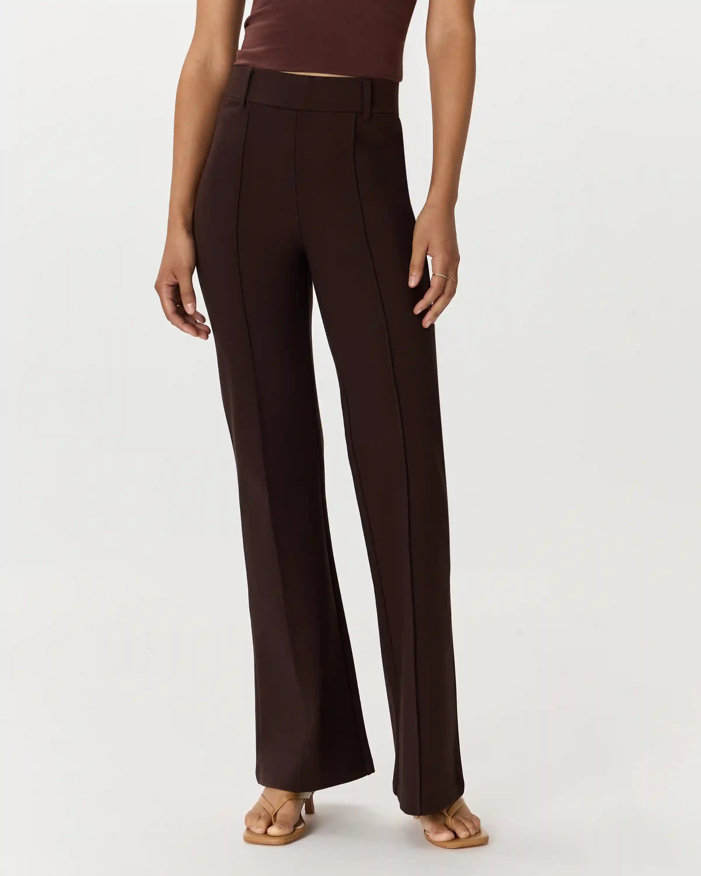 Ultra-Stretch Ponte Flare Leg Pants