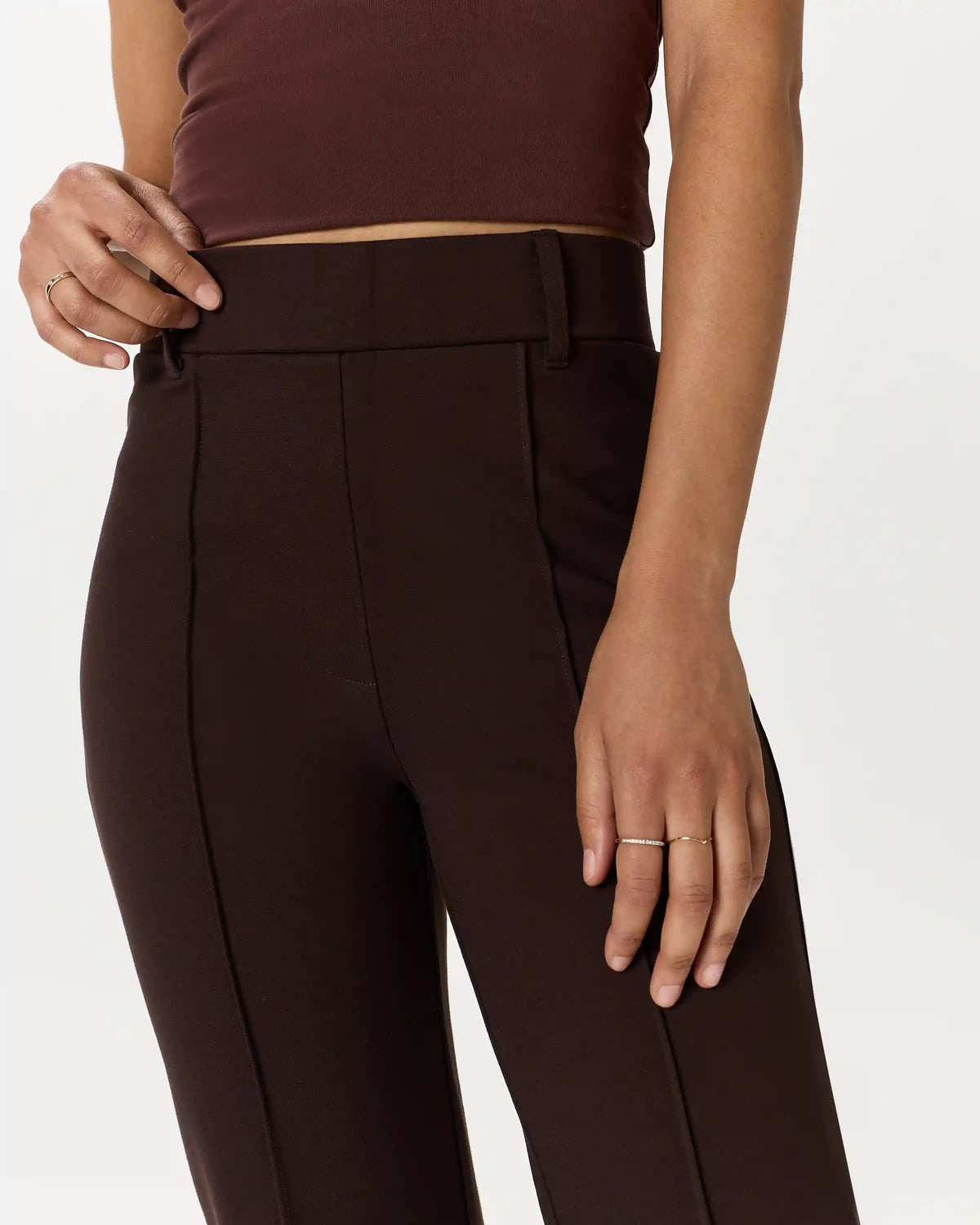 Ultra-Stretch Ponte Flare Leg Pants