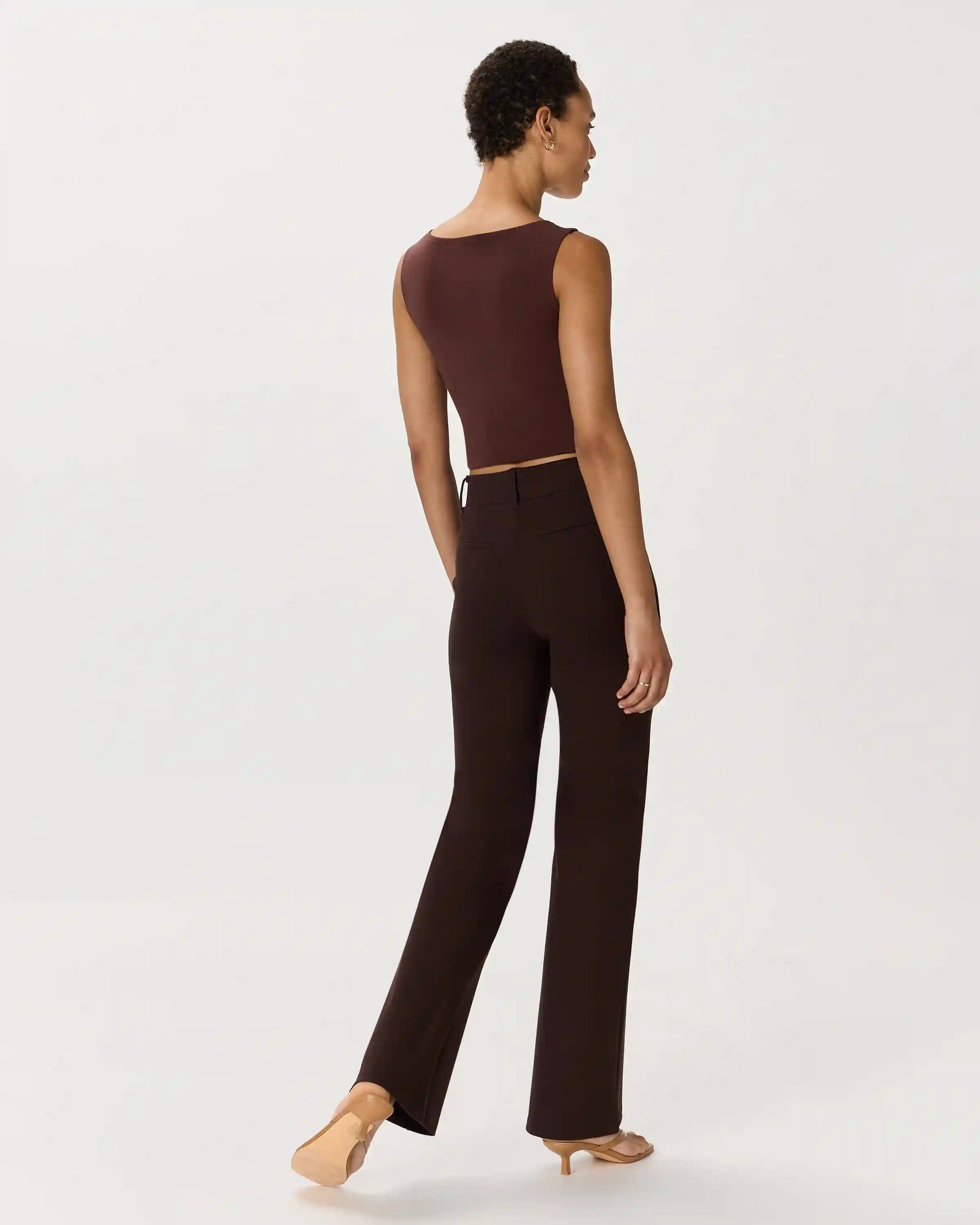 Ultra-Stretch Ponte Flare Leg Pants