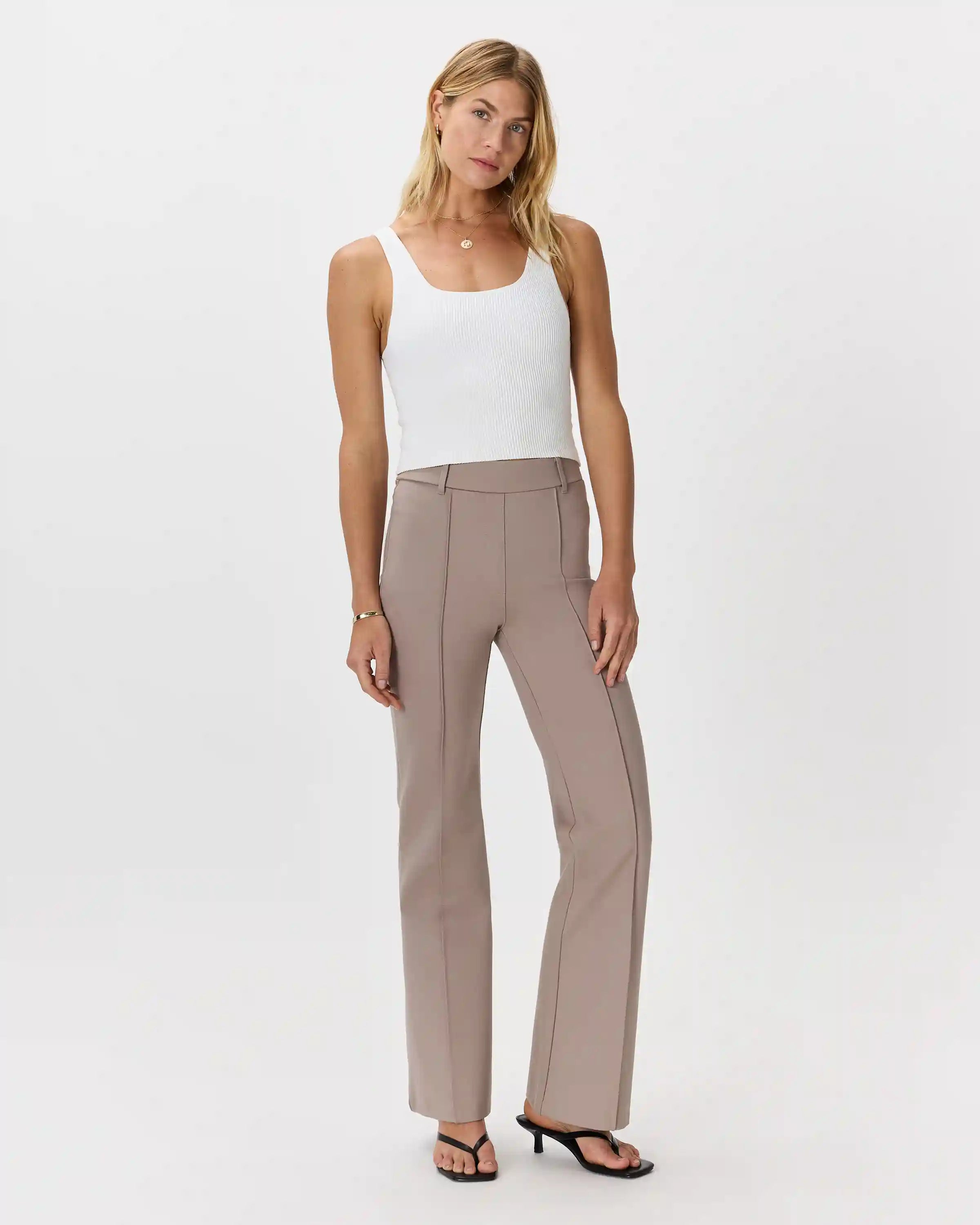 Ultra-Stretch Ponte Flare Leg Pants