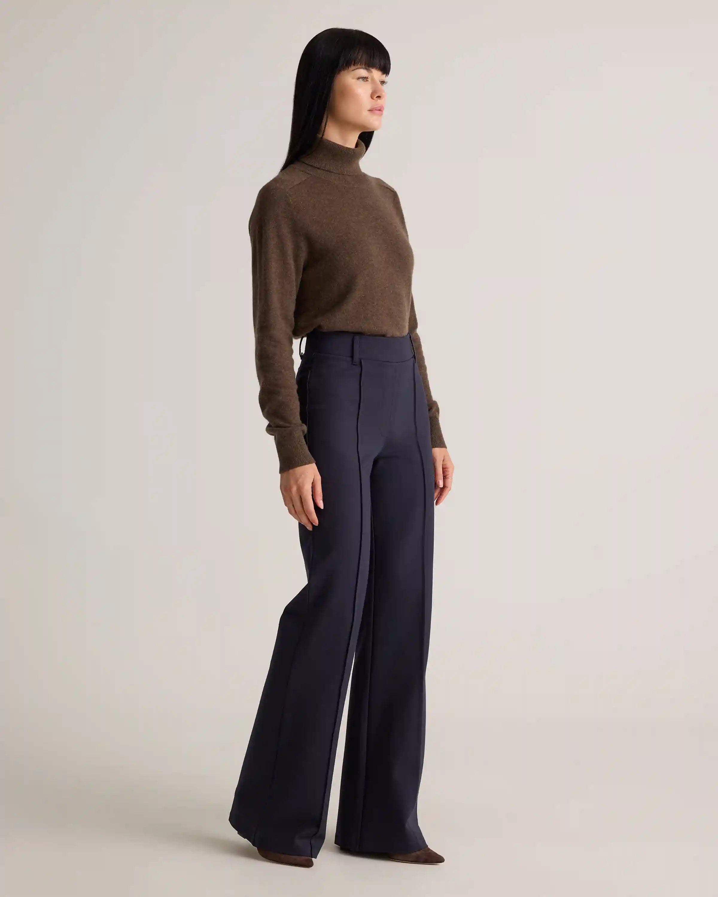 Ultra-Stretch Ponte Flare Leg Pants