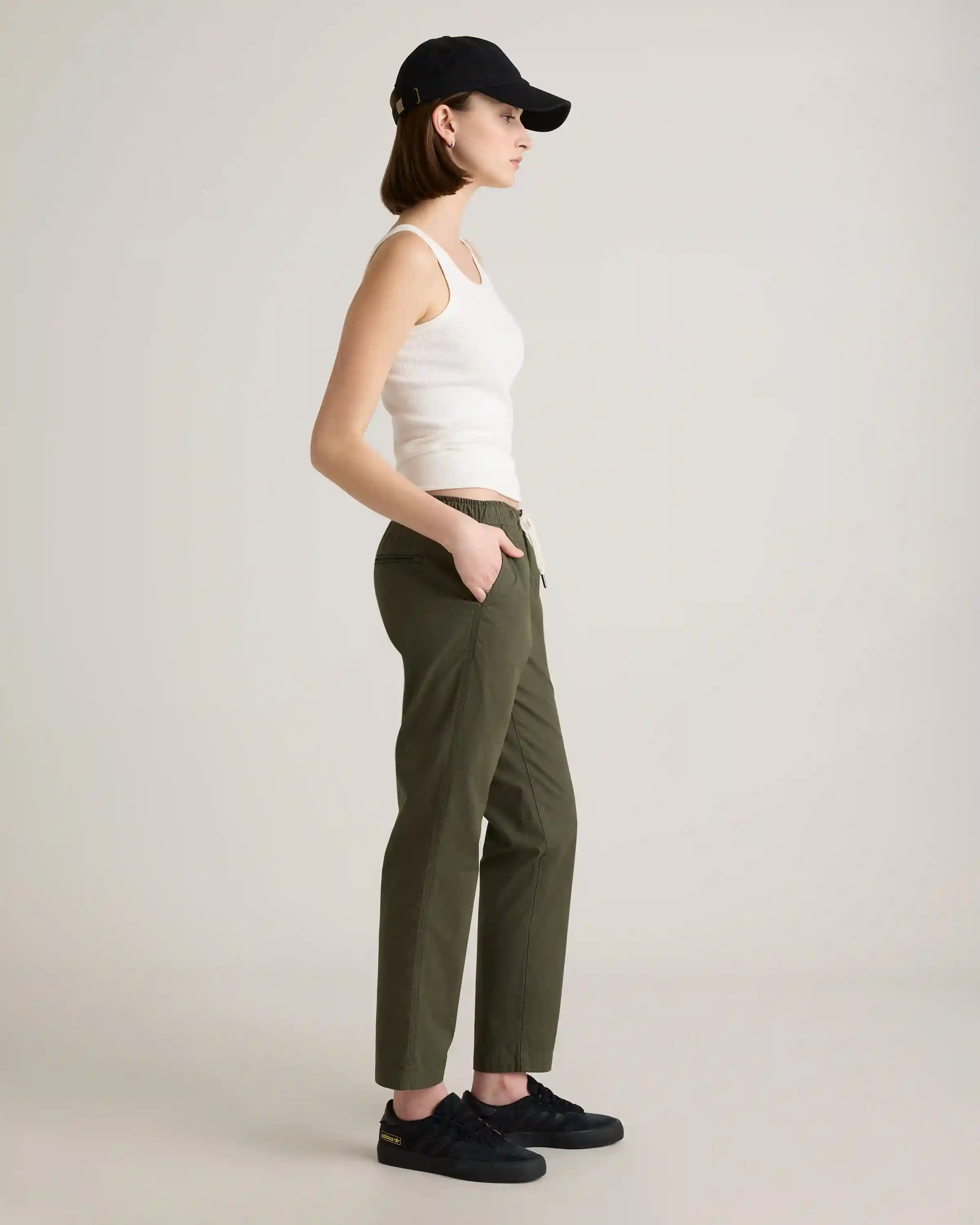 Organic Stretch Ripstop Straight Pants