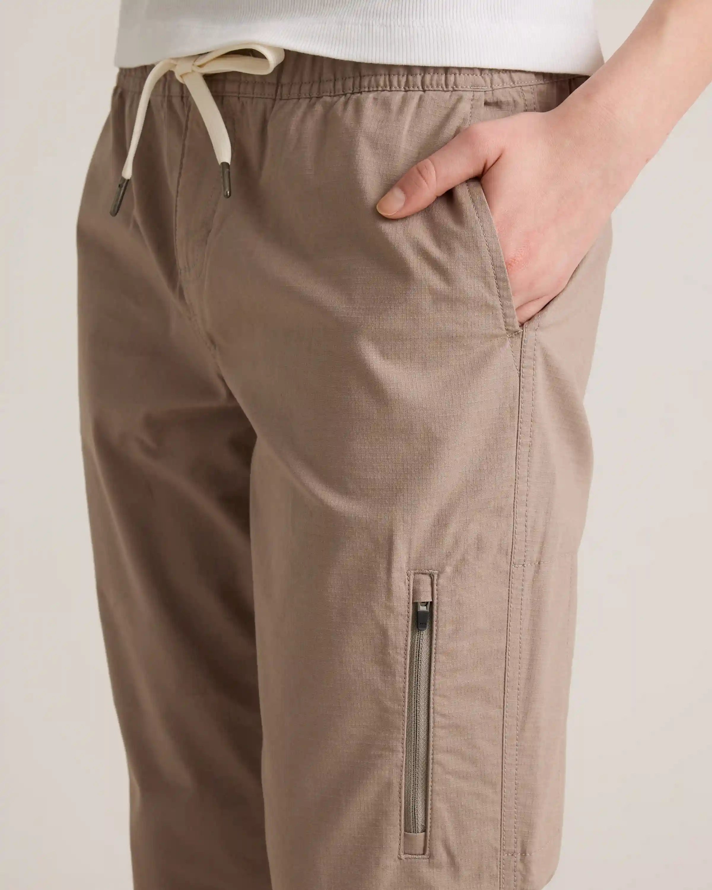Organic Stretch Ripstop Straight Pants