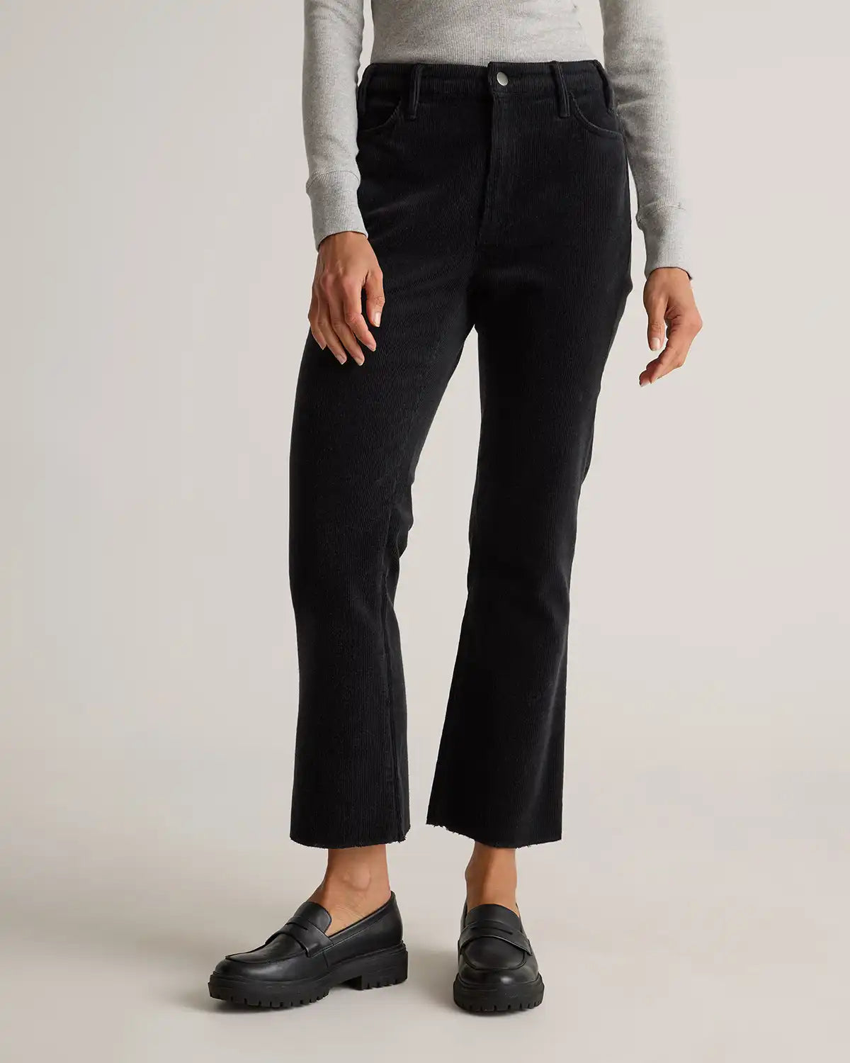 Organic Stretch Corduroy Kick Flare Pants