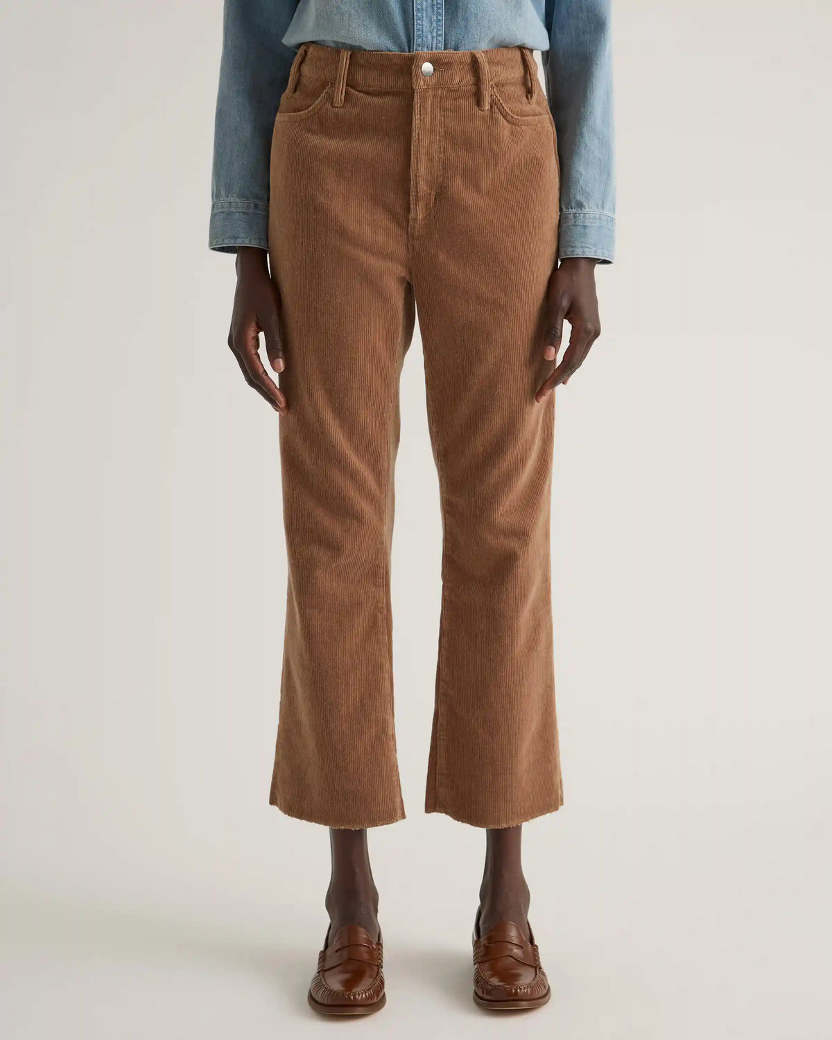 Organic Stretch Corduroy Kick Flare Pants