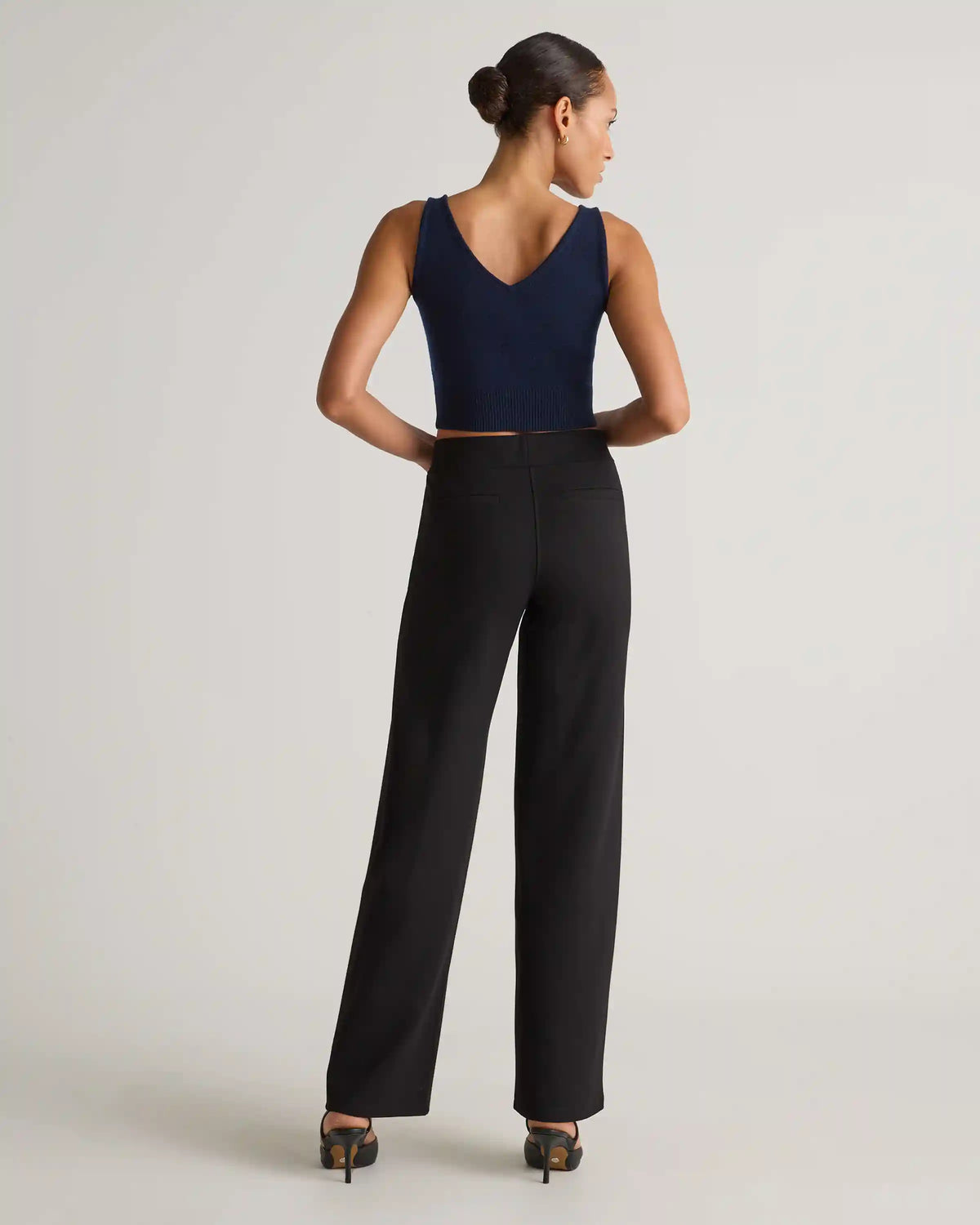 Ultra-Stretch Ponte Wide Leg Pants
