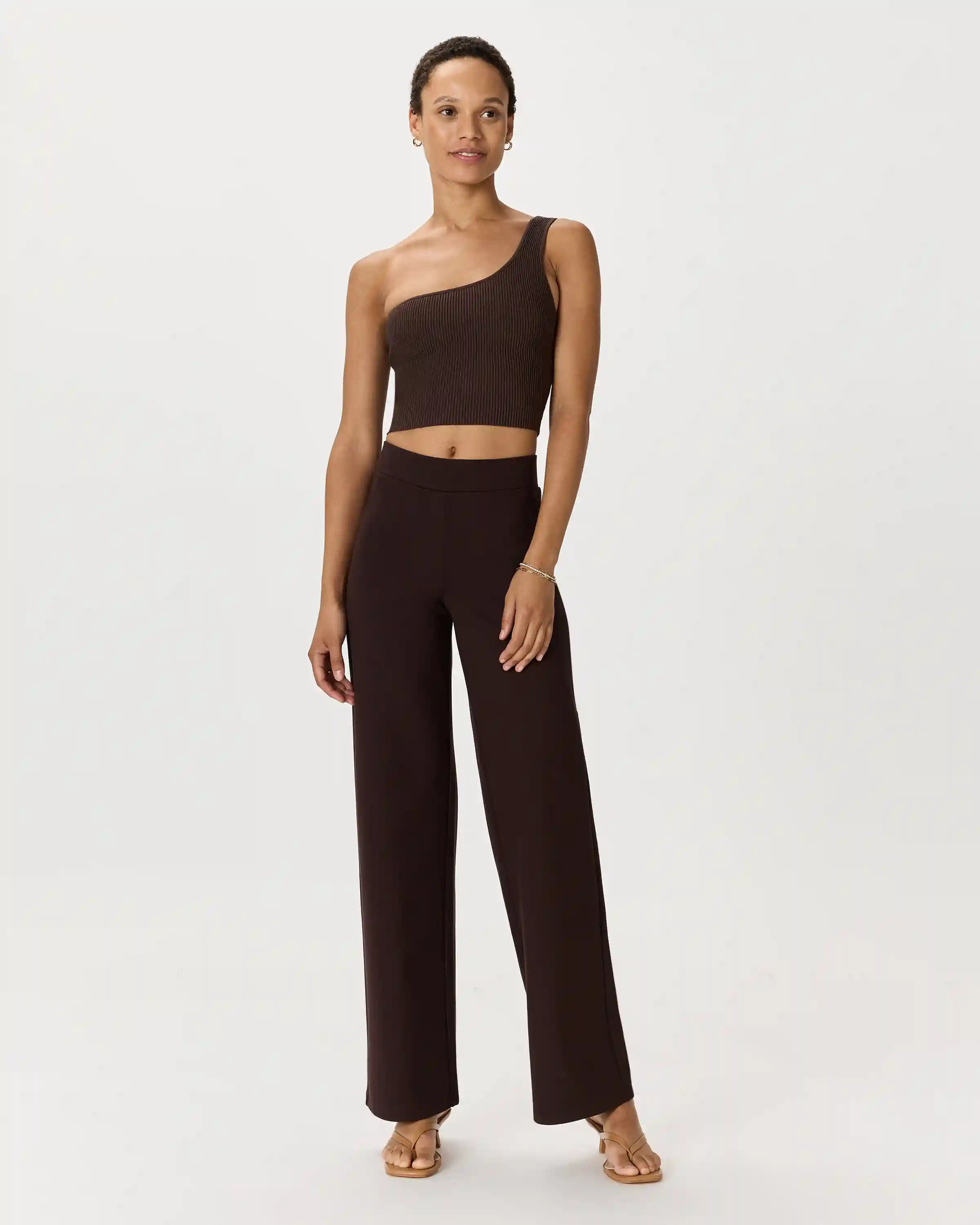 Ultra-Stretch Ponte Wide Leg Pants