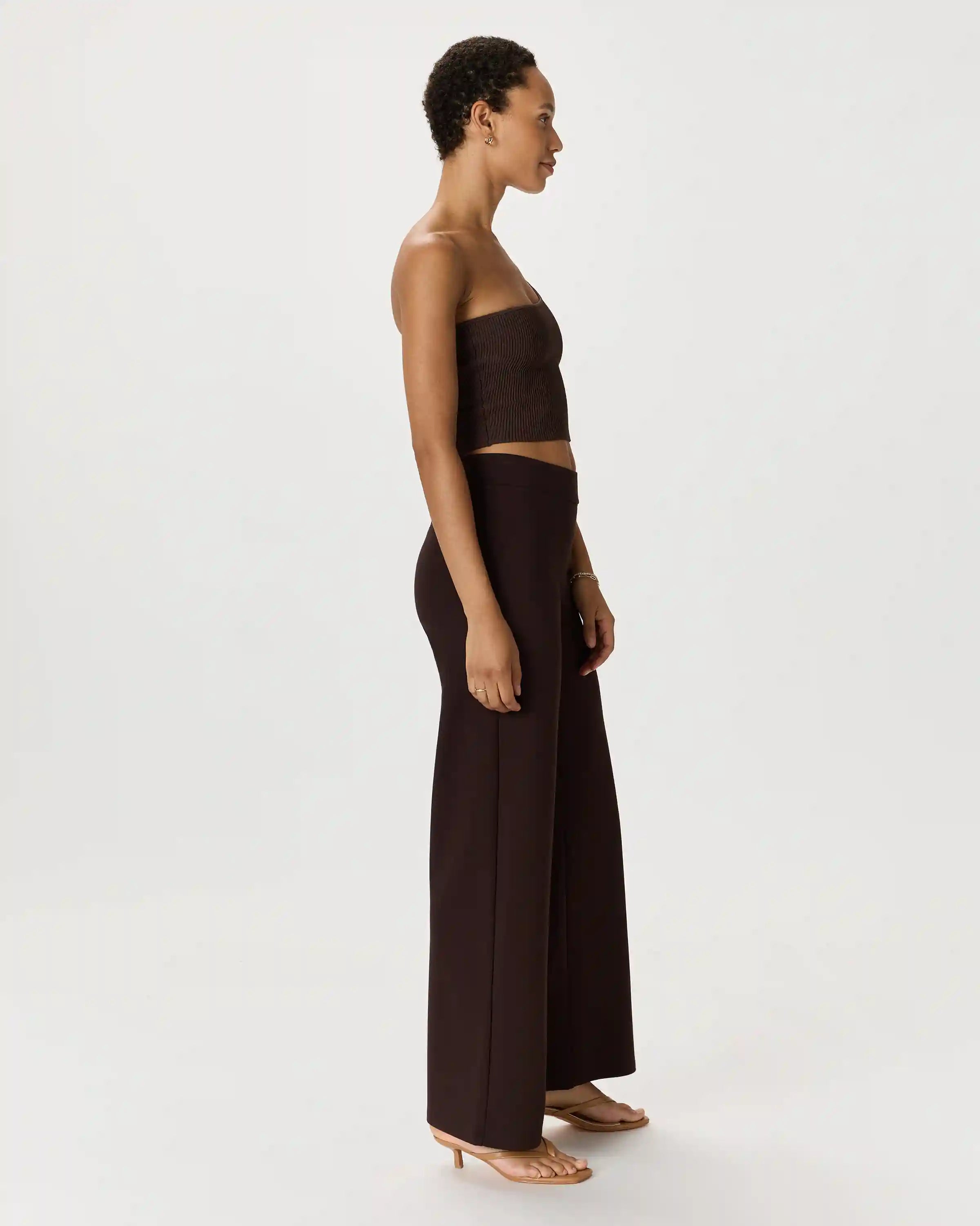 Ultra-Stretch Ponte Wide Leg Pants
