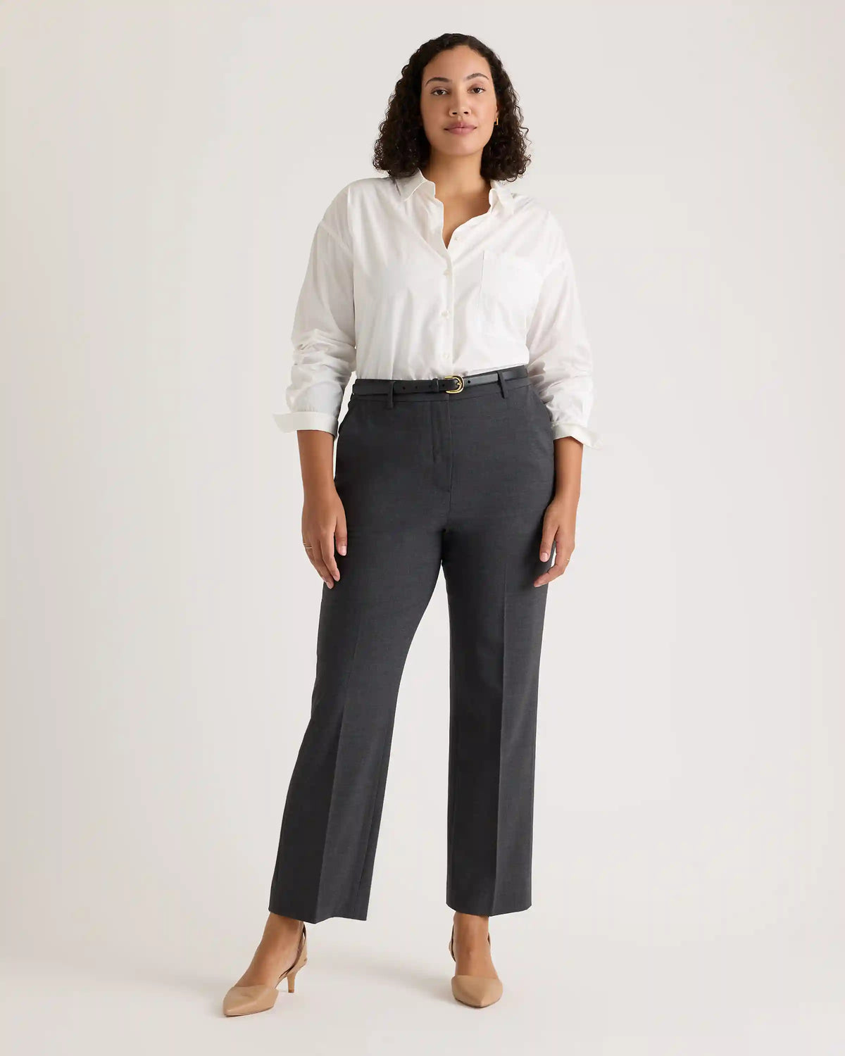 Italian Wool Straight Leg Pants