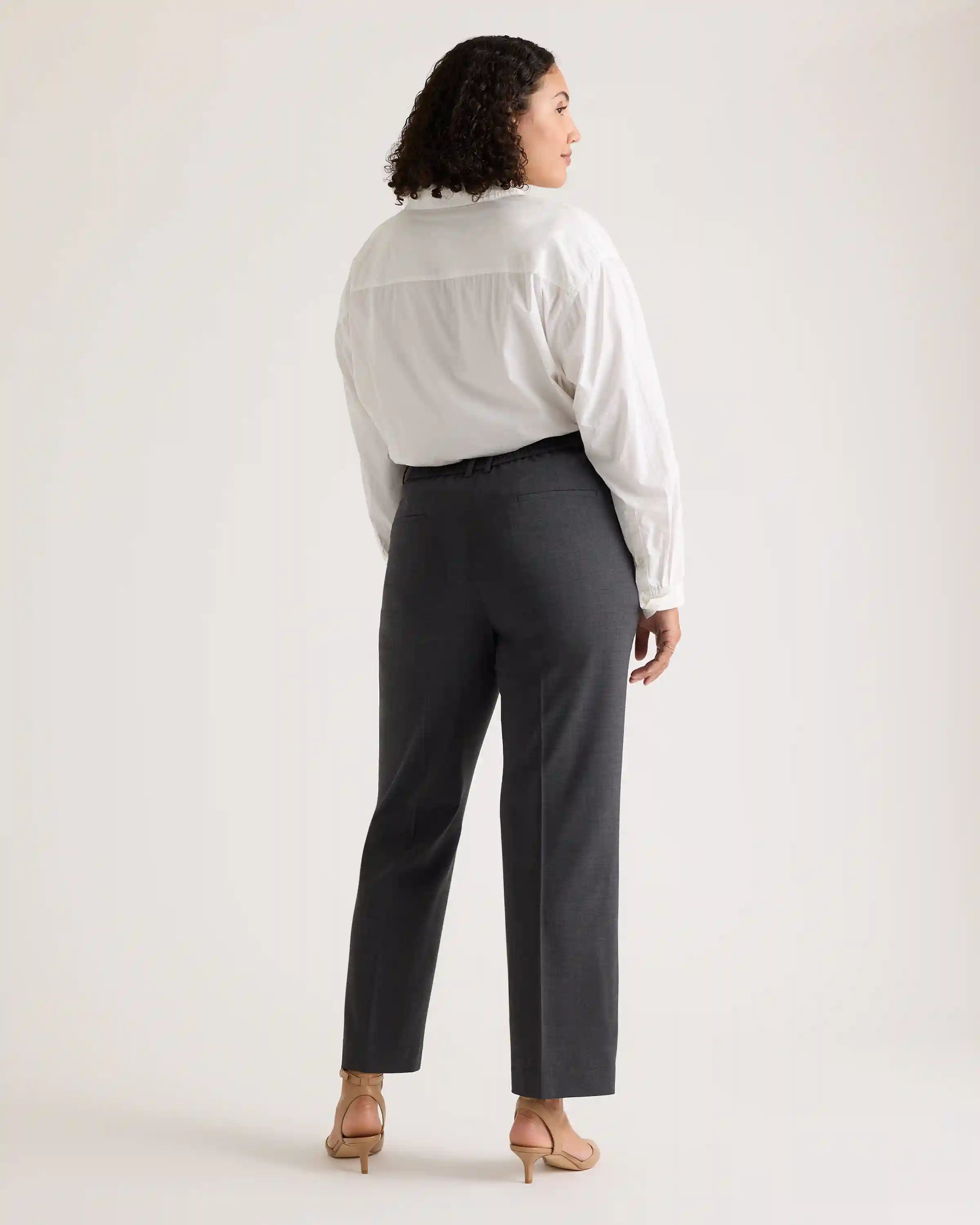 Italian Wool Straight Leg Pants