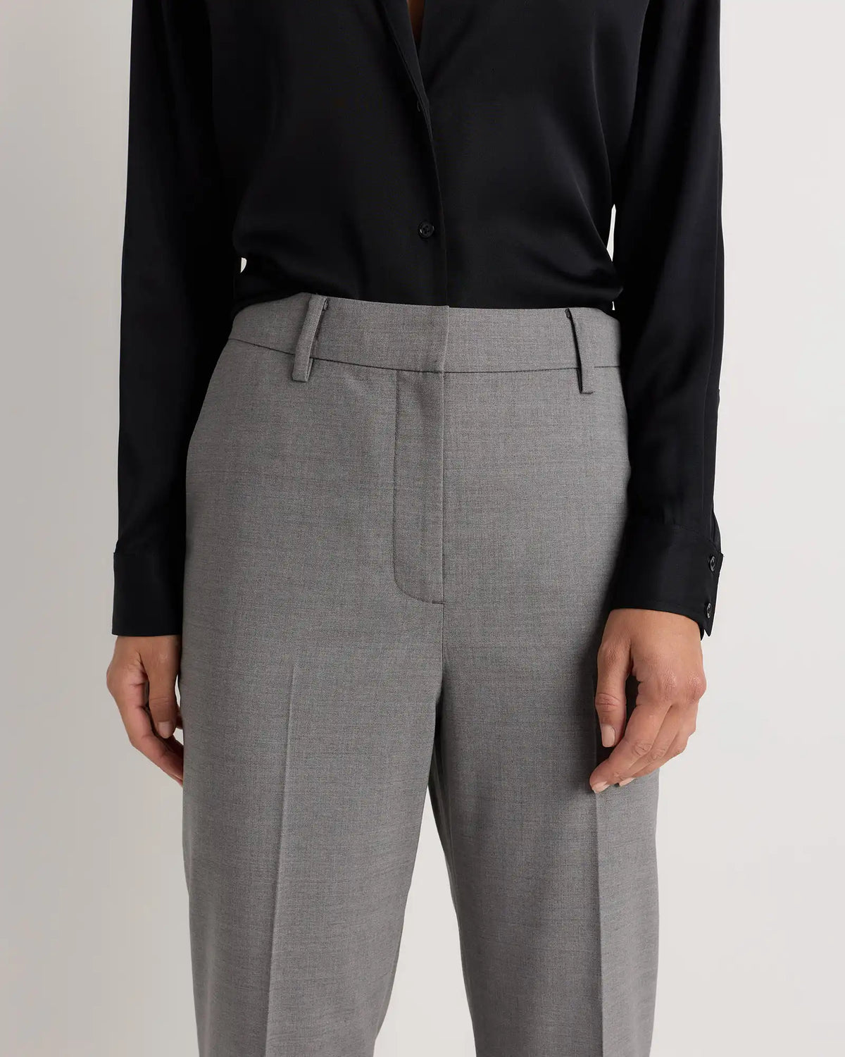 Italian Wool Straight Leg Pants