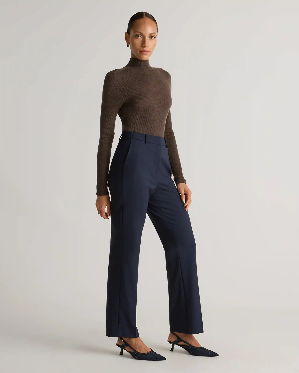 Italian Wool Straight Leg Pants