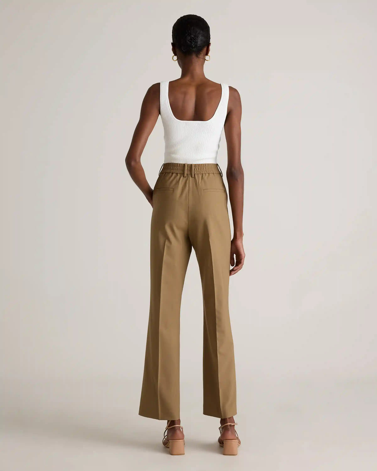 Italian Wool Straight Leg Pants