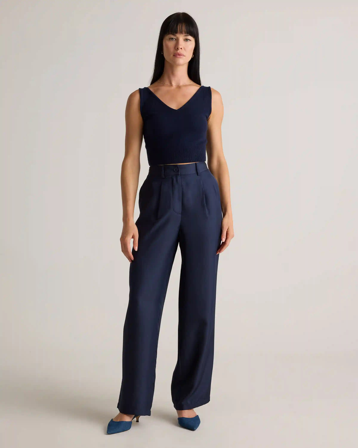 100% Silk Twill Trouser