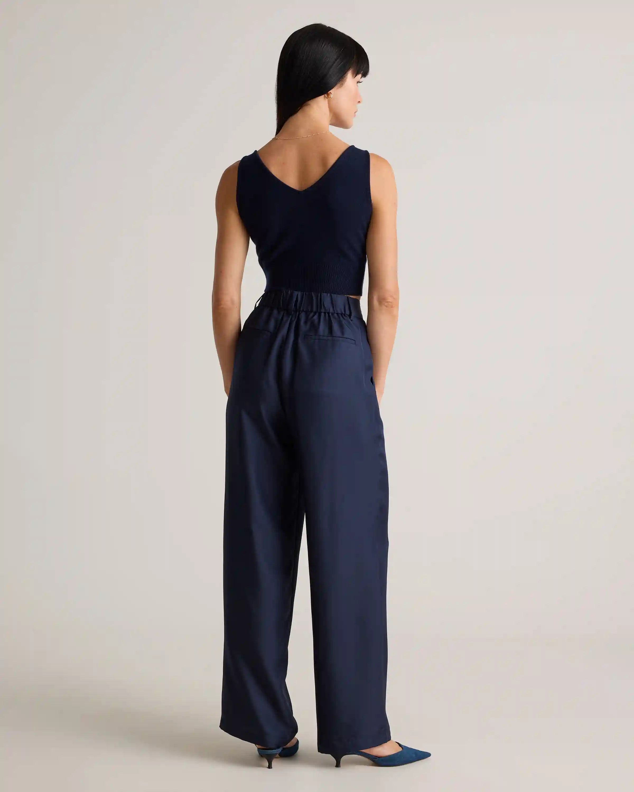 100% Silk Twill Trouser