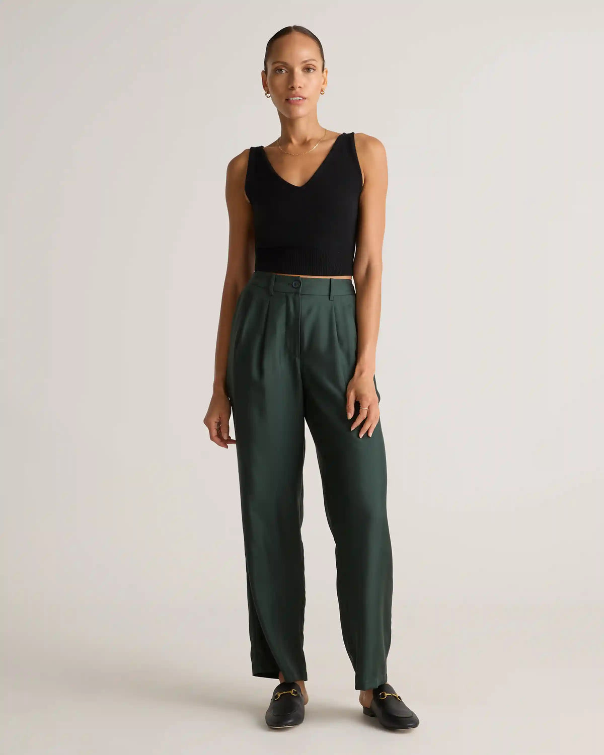 100% Silk Twill Trouser