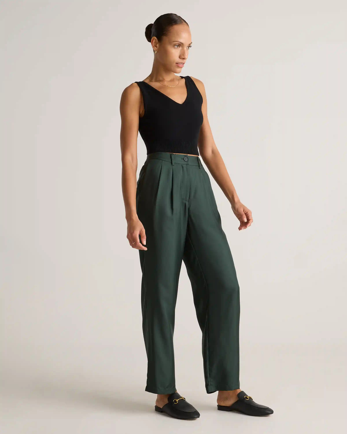 100% Silk Twill Trouser