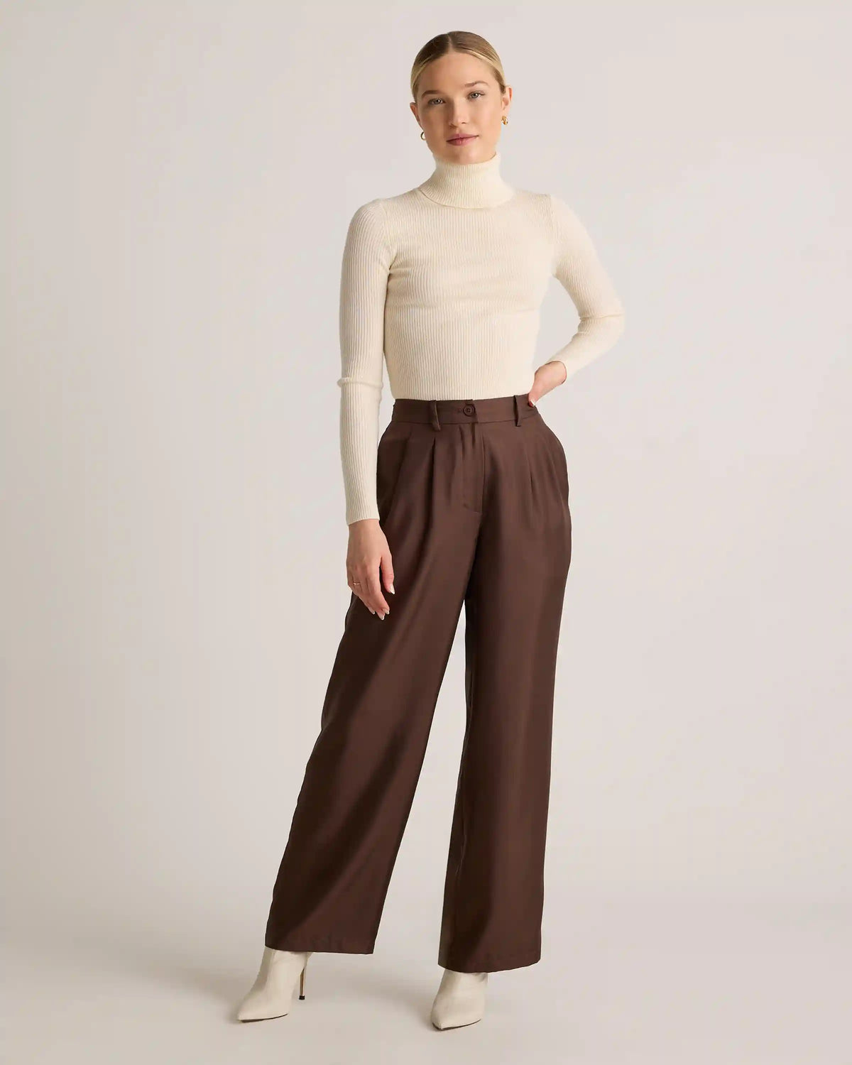 100% Silk Twill Trouser