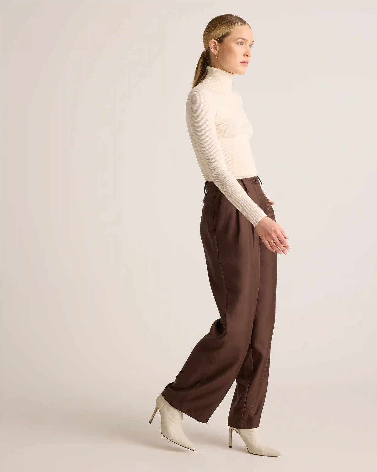 100% Silk Twill Trouser