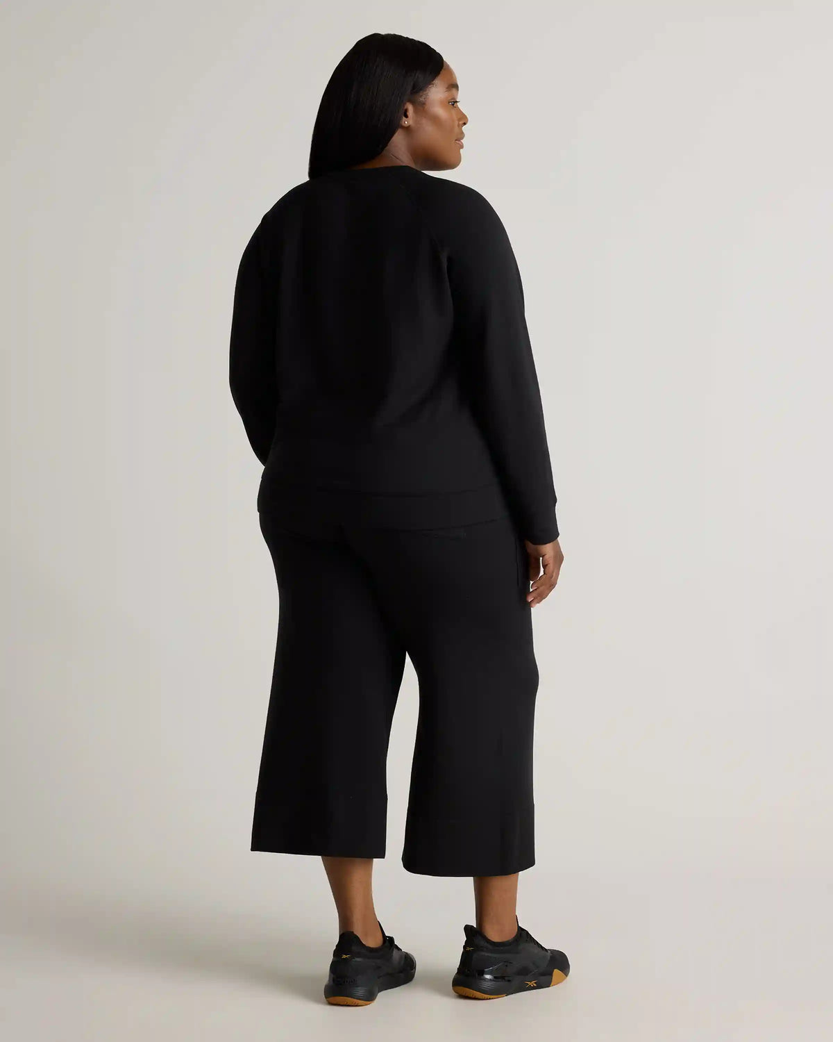 SuperSoft Fleece Cropped Wide Leg Pants