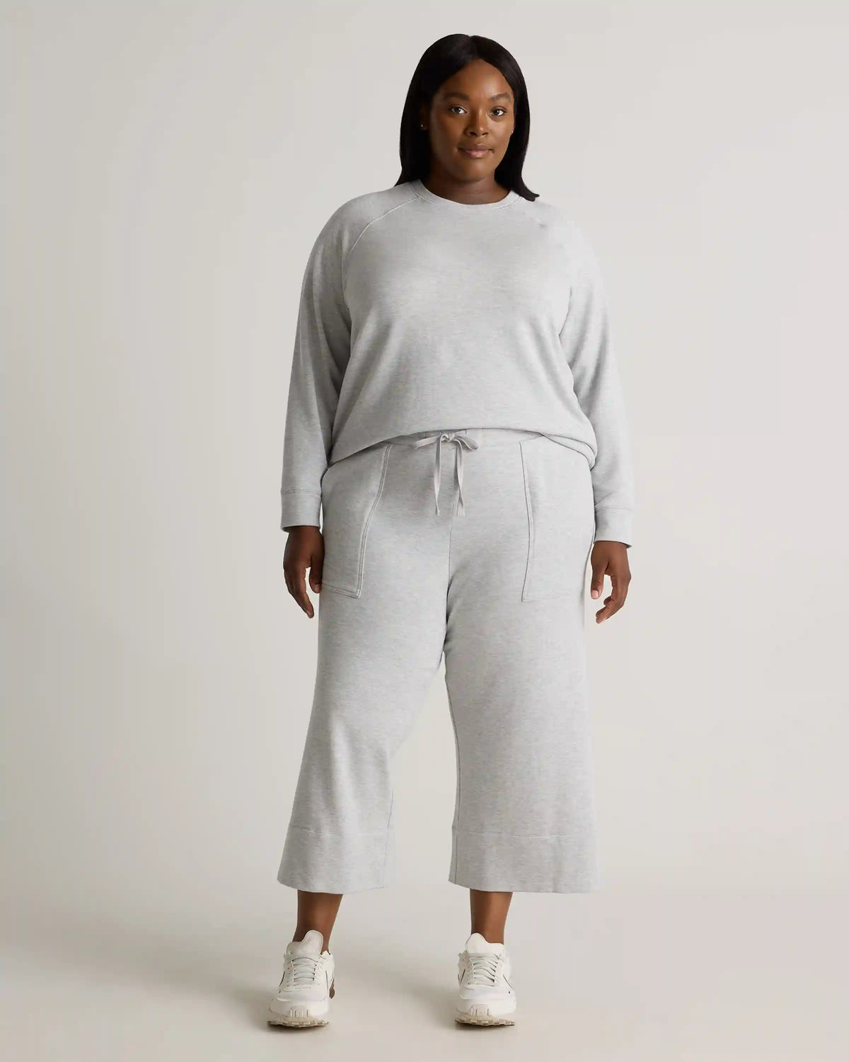 SuperSoft Fleece Cropped Wide Leg Pants