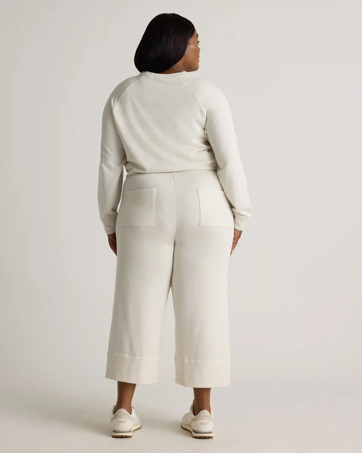 SuperSoft Fleece Cropped Wide Leg Pants
